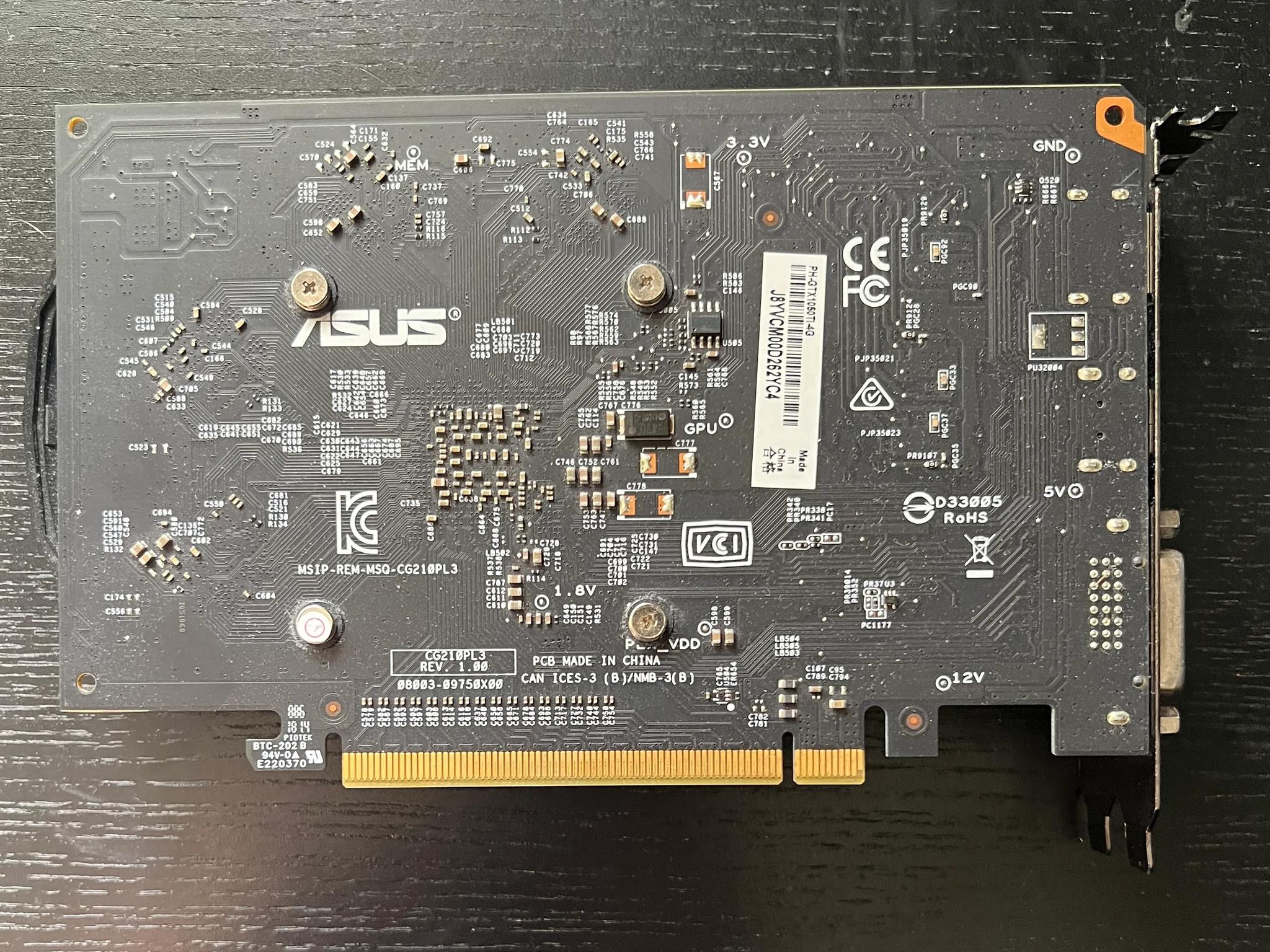 ASUS GTX 1050 Ti