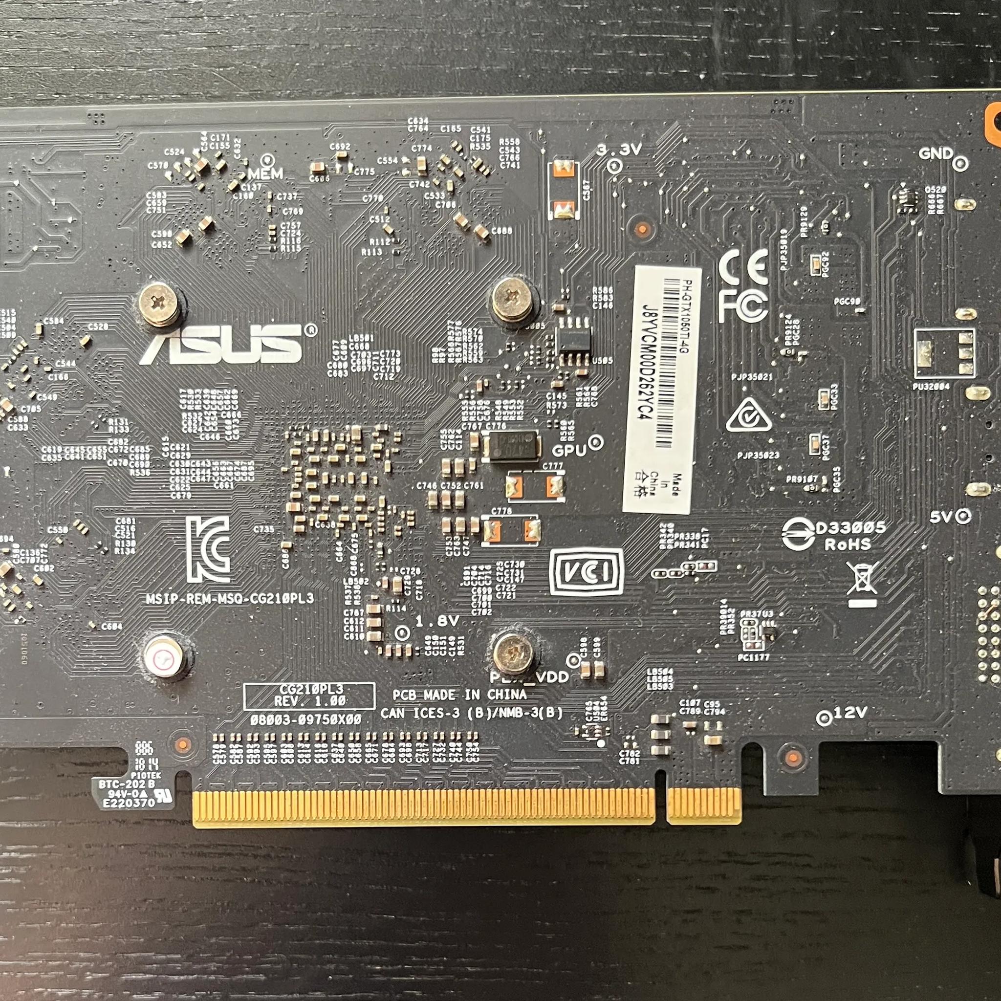 ASUS GTX 1050 Ti