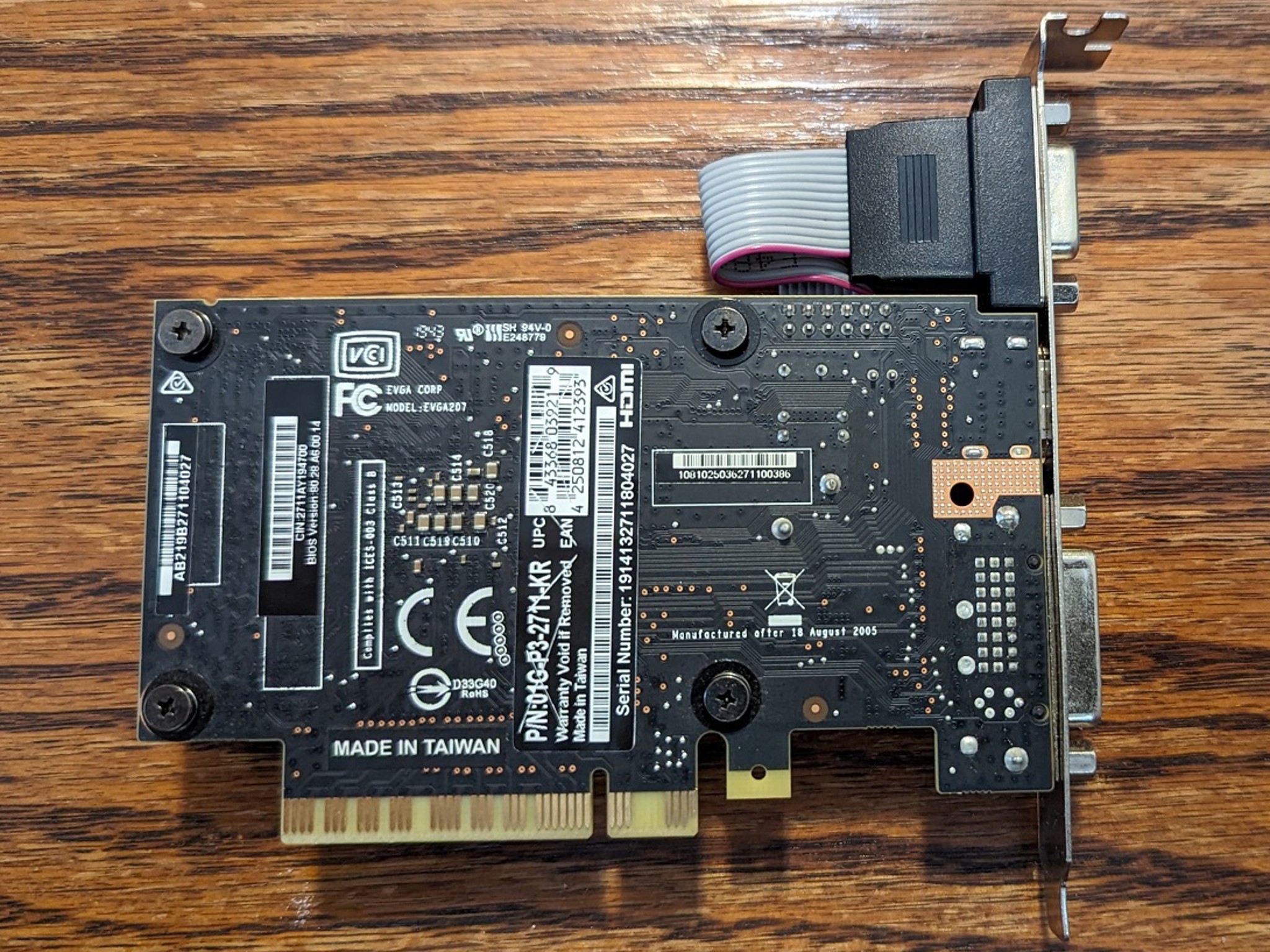 EVGA Nvidia GeForce GT 710 1GB DDR3 Low Profile PCIe 2.0 x8 Graphics Card - P/N: 01G-P3-2711-KR
