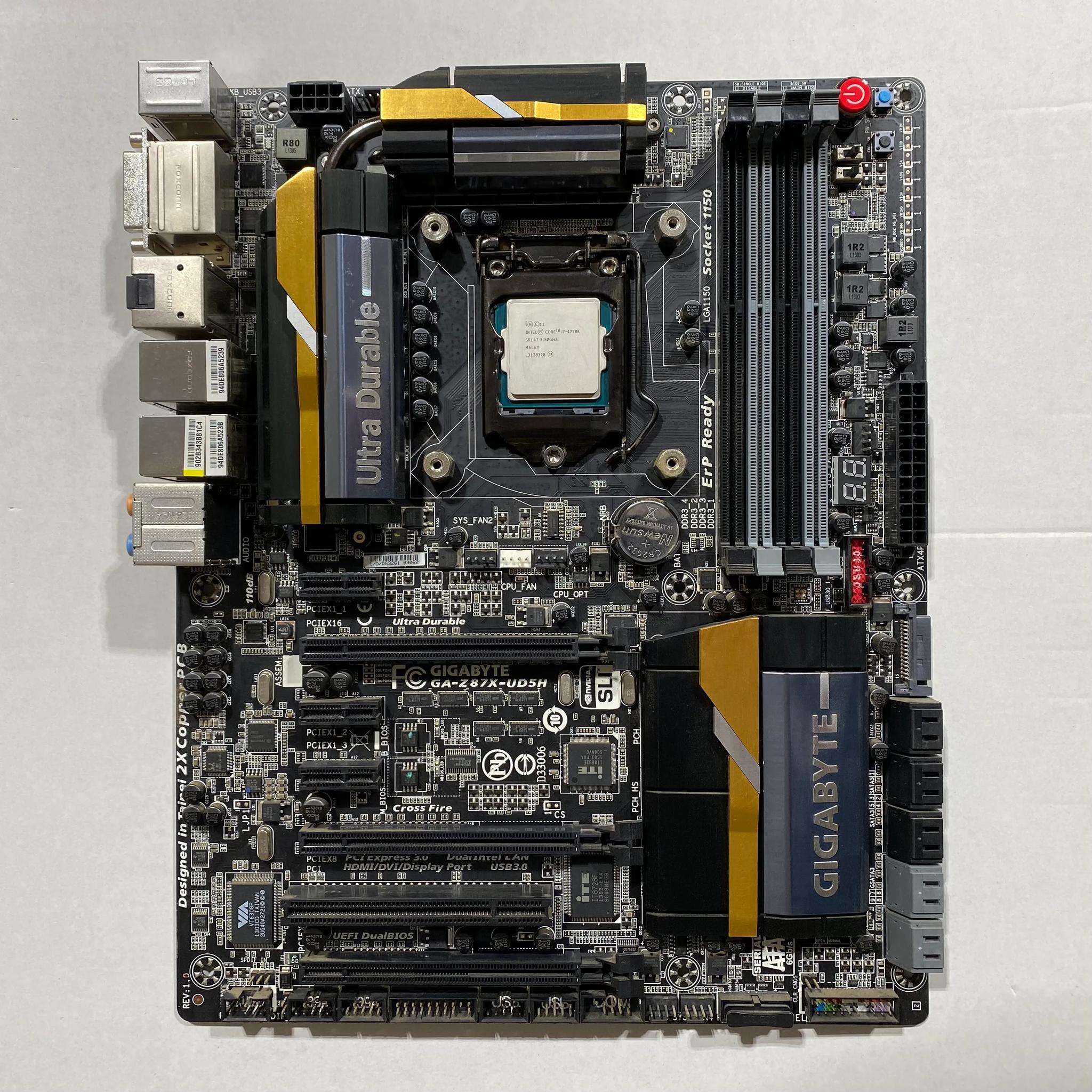 Intel Core i7-4770K CPU + GIGABYTE Motherboard + CPU Cooler Combo