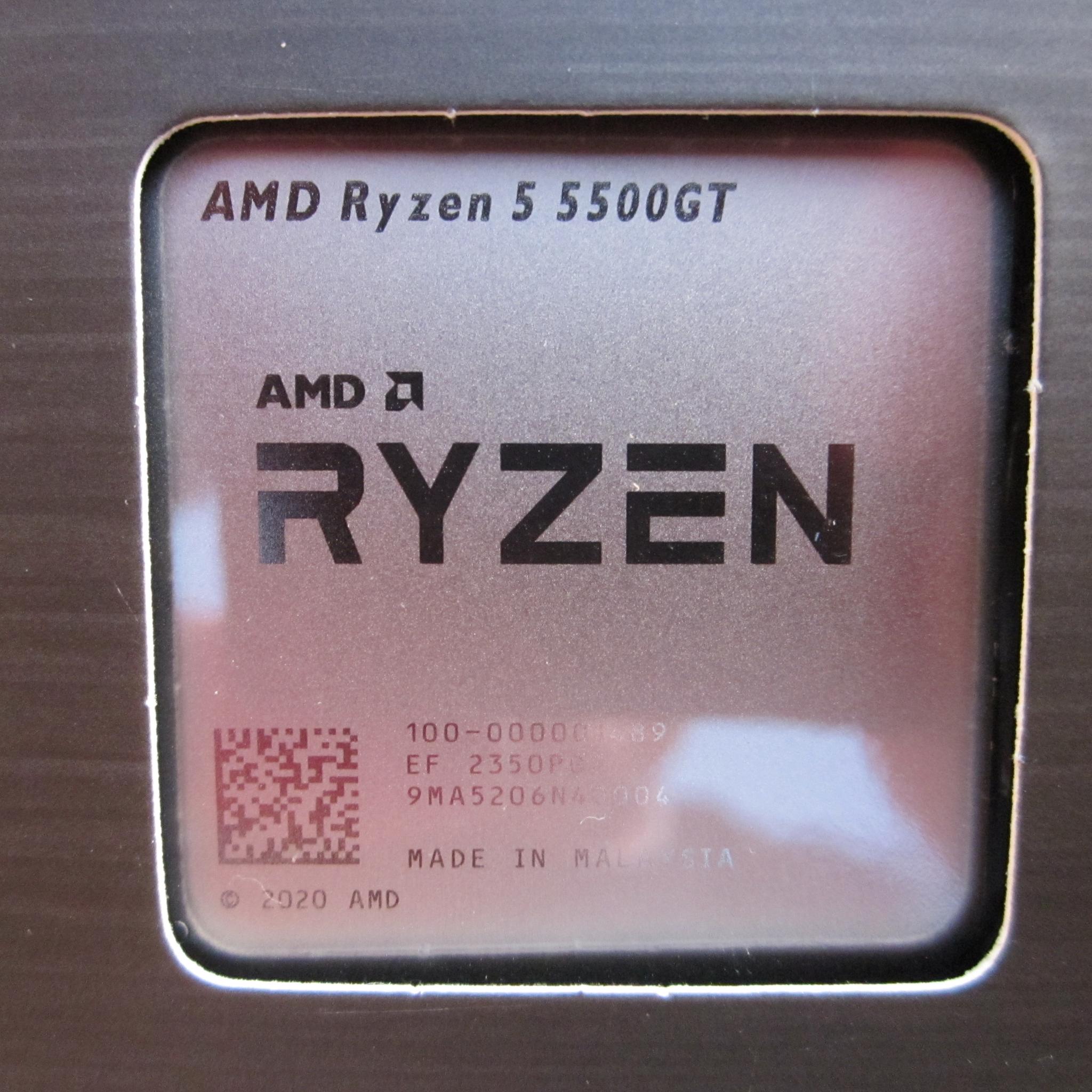 NEW! AMD Ryzen 5 5500GT 3.6/4.4 GHz AM4 CPU With Radeon Graphics
