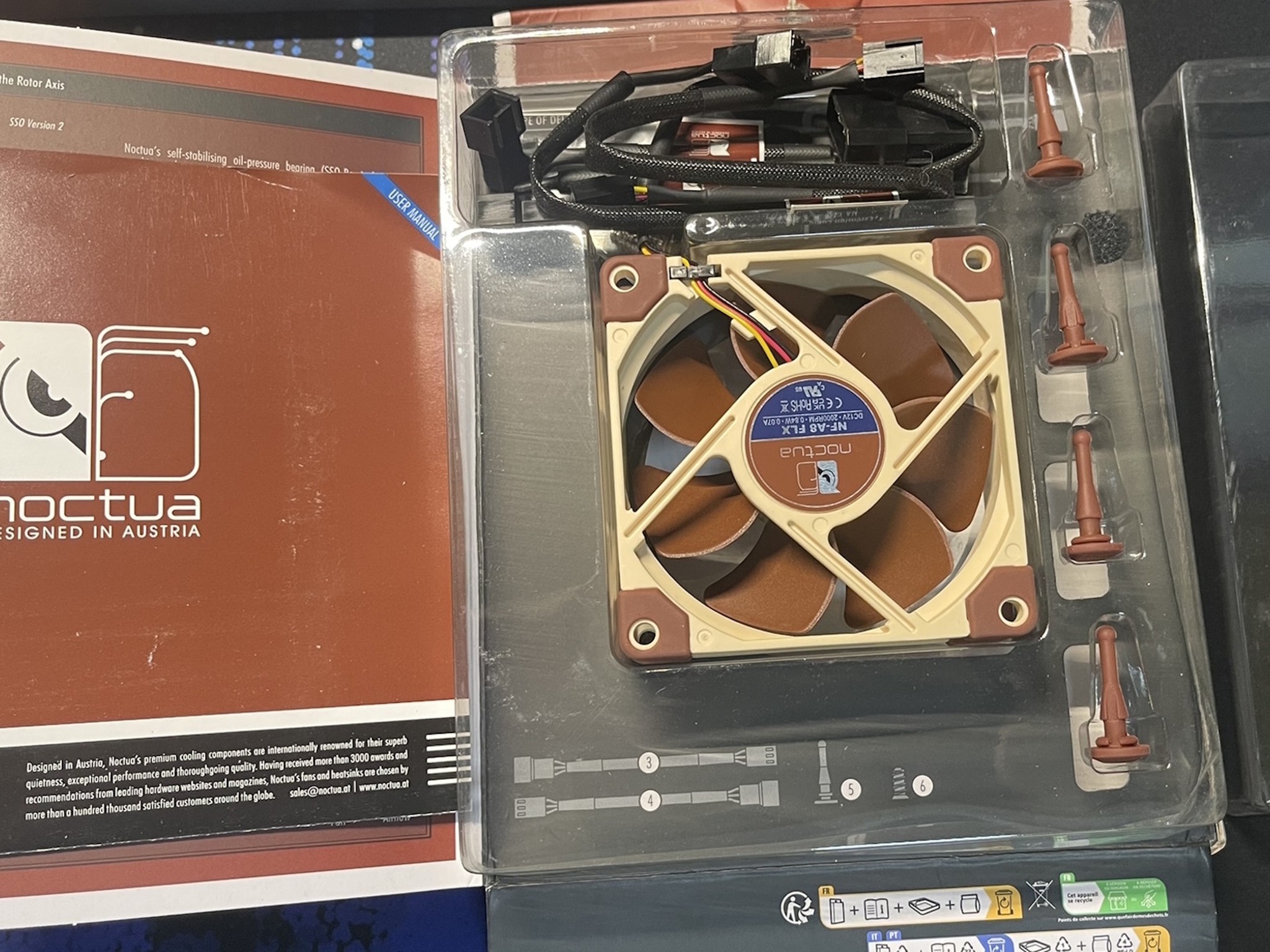 Pair (2x) Noctua NF-A8 FLX 80mm Premium - Open Boxes