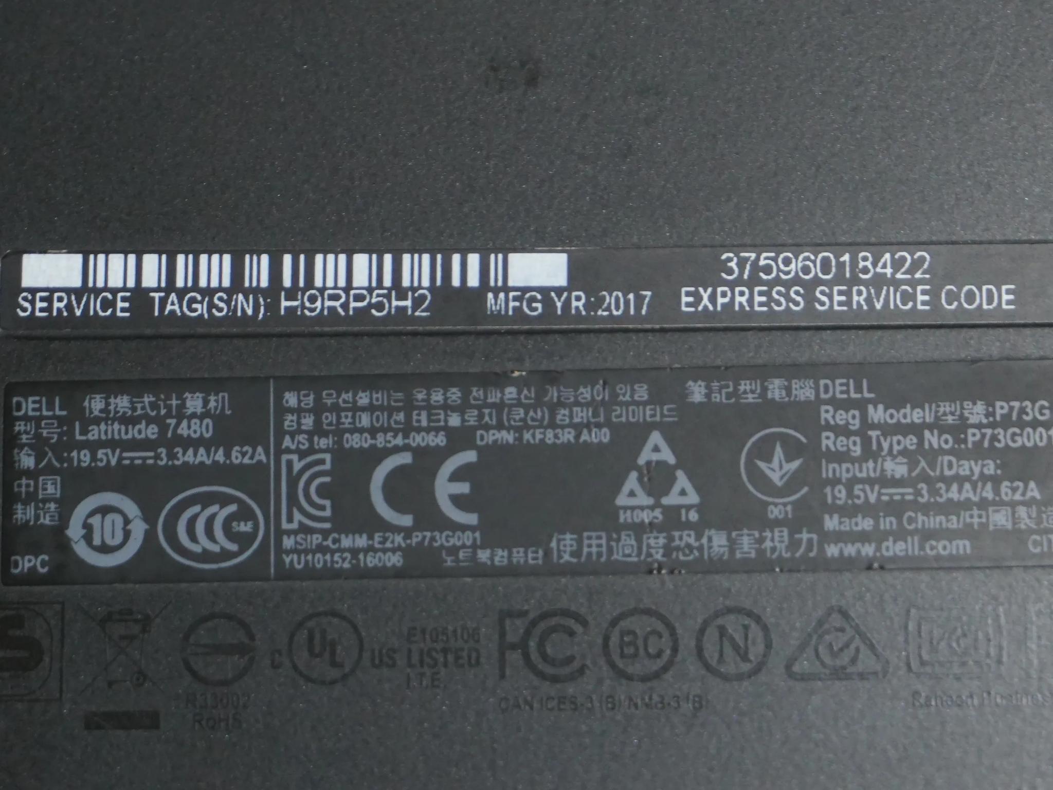 Dell Latitude 7480 Laptop | i5-7300U | 16GB RAM | 512GB SSD | Windows 11