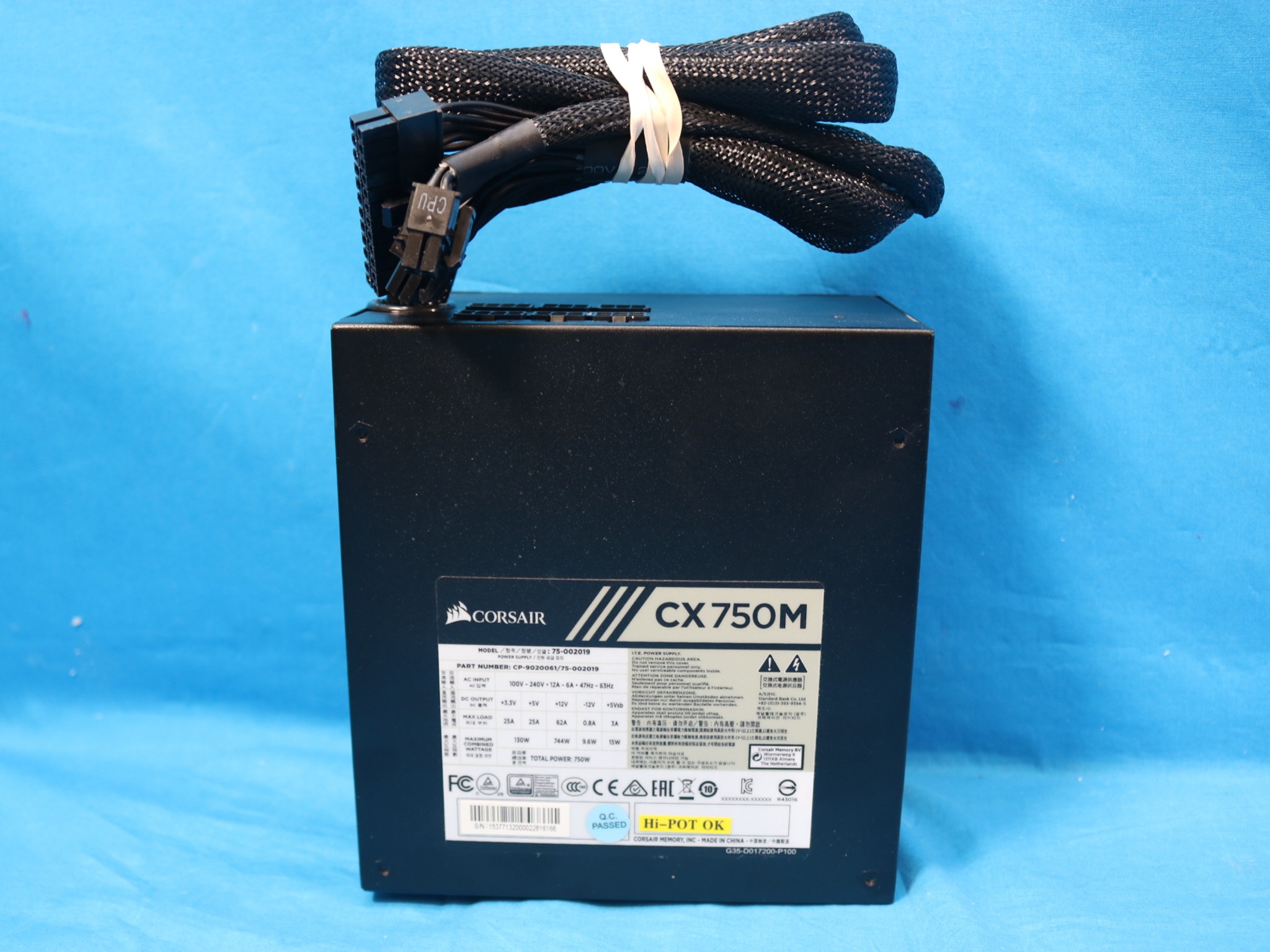 Corsair CX Series CX750M 750W Semi-Modular 80 PLUS Bronze ATX Desktop PSU CP-9020061/75-002019