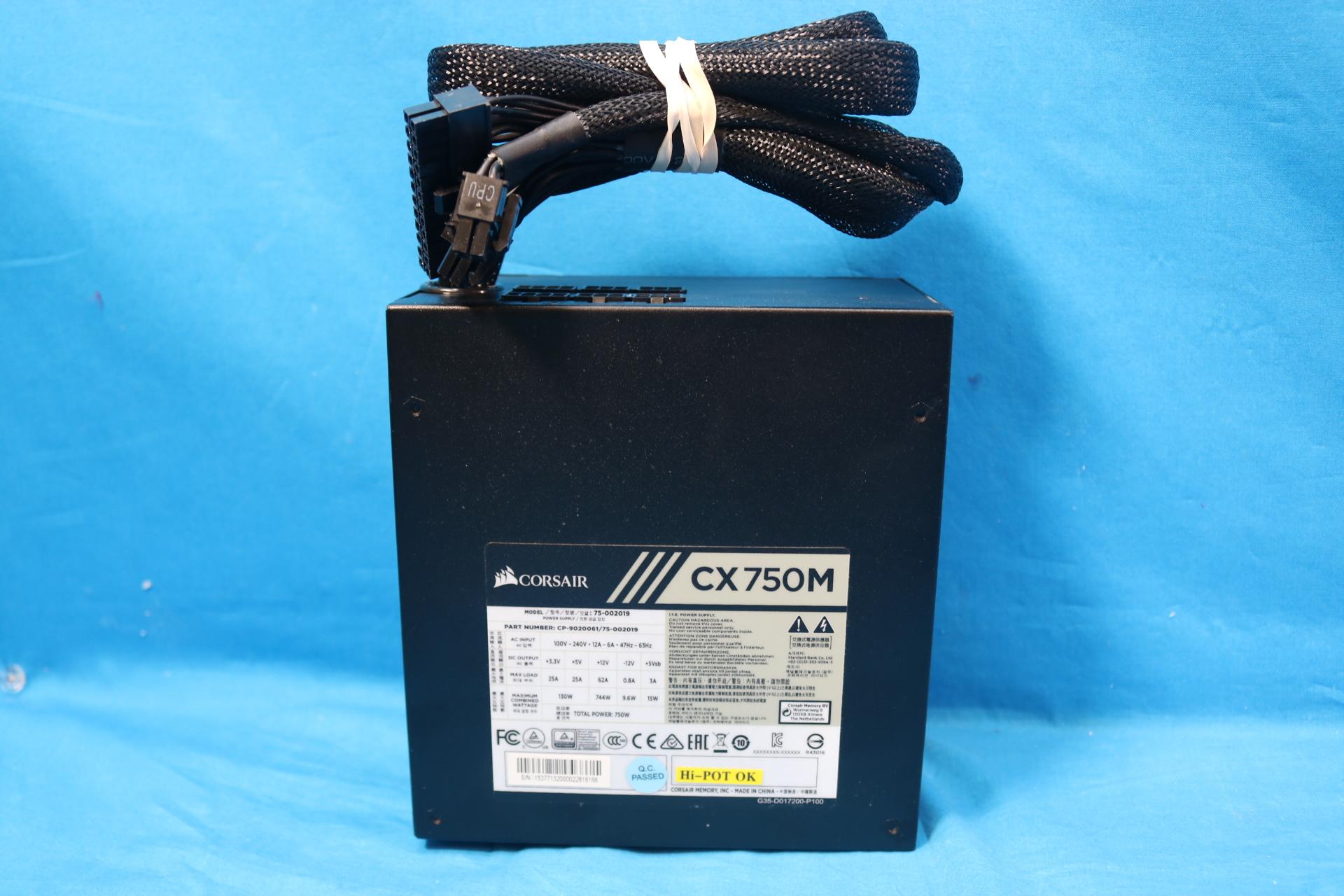 Corsair CX Series CX750M 750W Semi-Modular 80 PLUS Bronze ATX Desktop PSU CP-9020061/75-002019