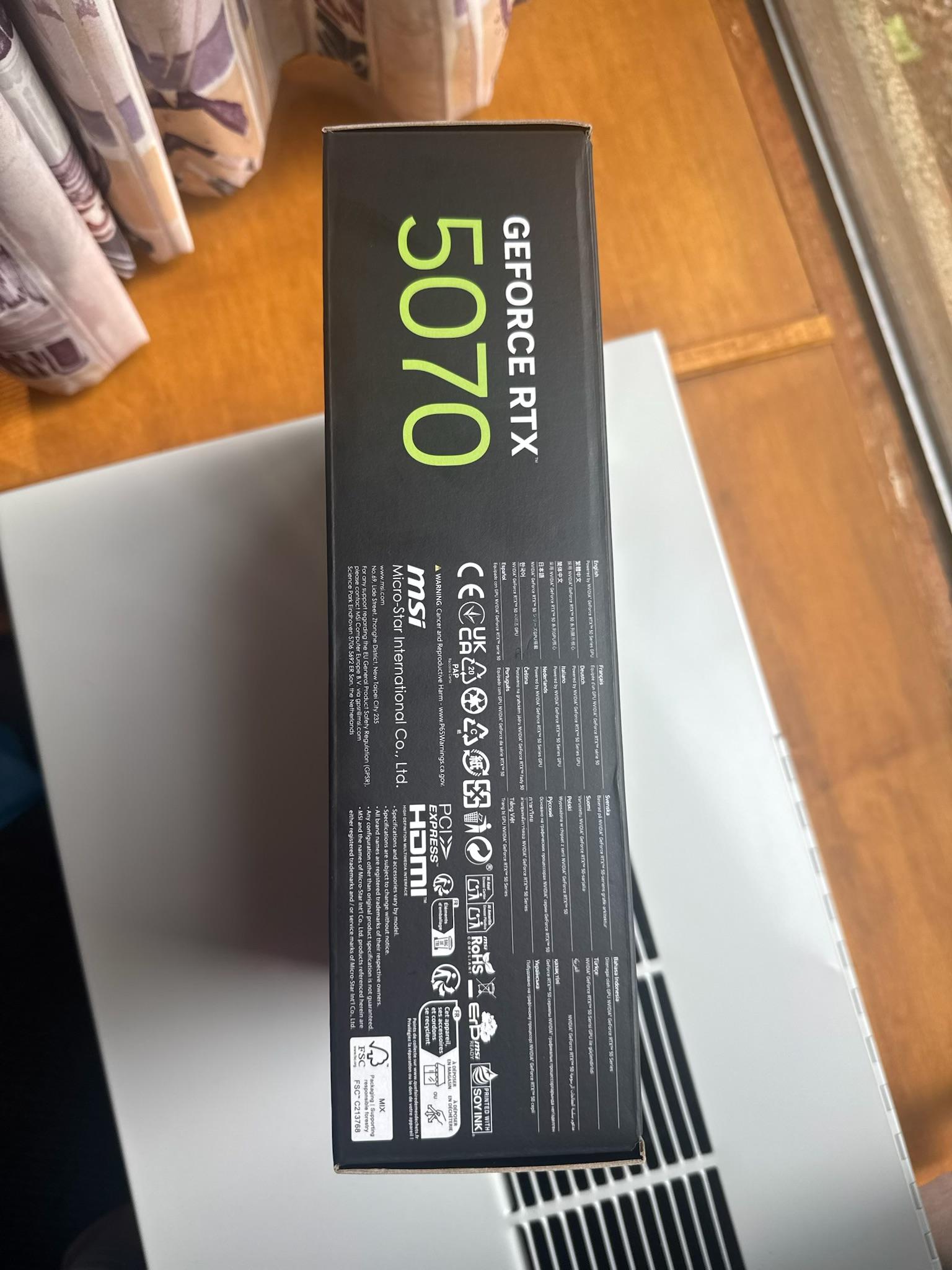 MSI GeForce RTX 5070 12G SHADOW 2X OC