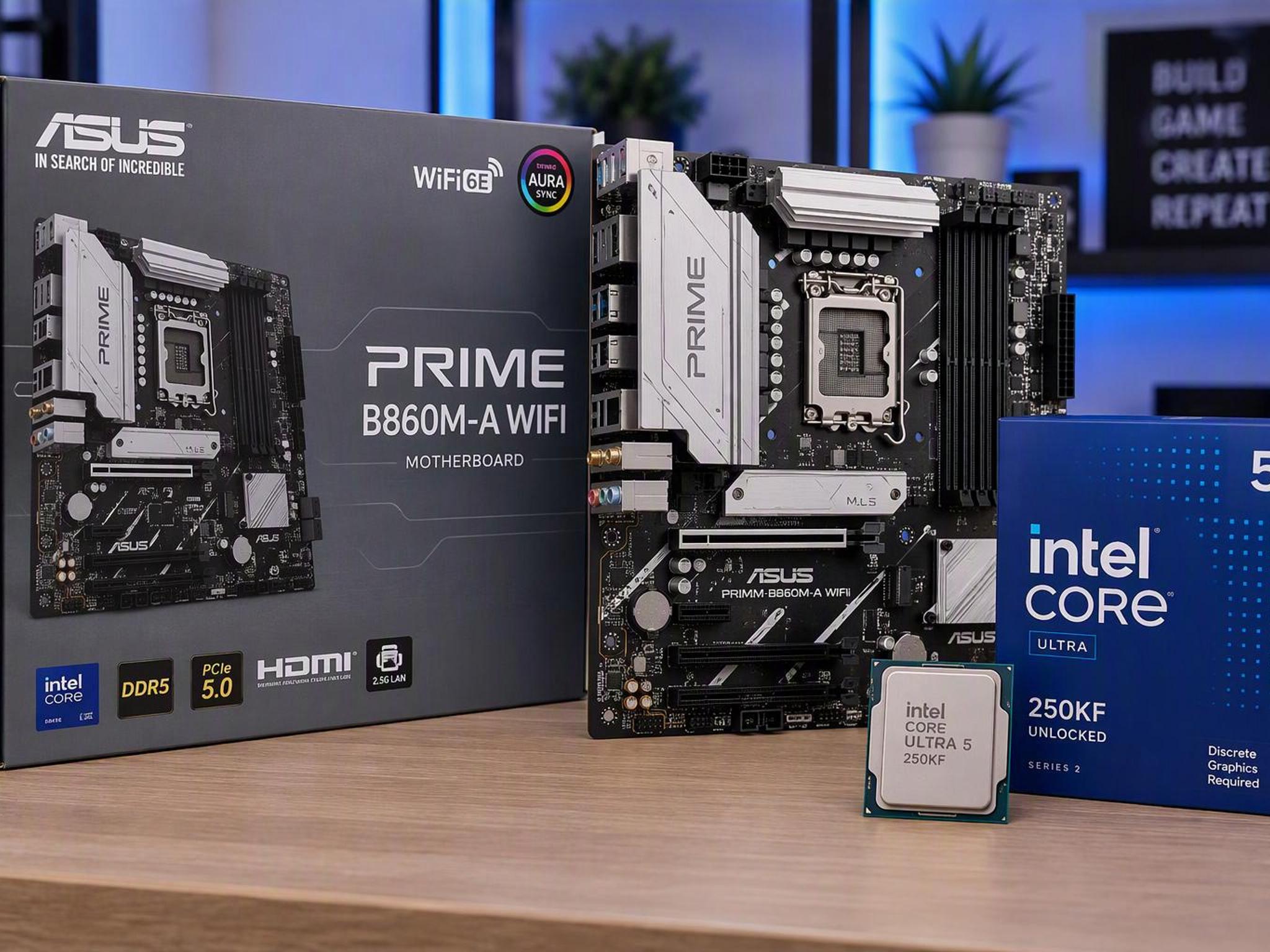 (NEW Bundle) Intel Core Ultra 5 250KF Plus, ASUS B860M-A Prime WiFi