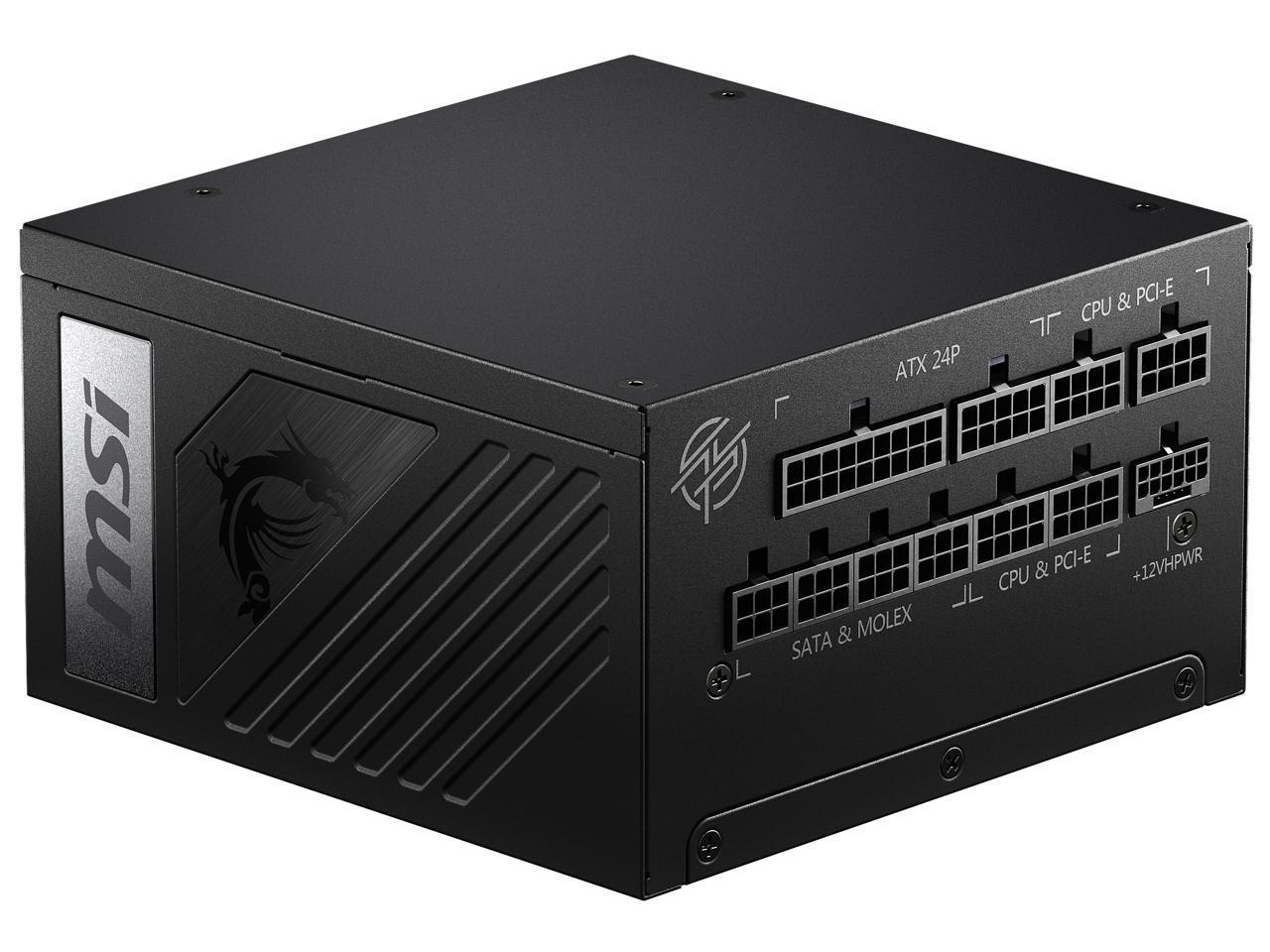 MSI MPG A1000G PCIE 5 ATX 3.0 Gaming Fully Modular Power Supply Cables included