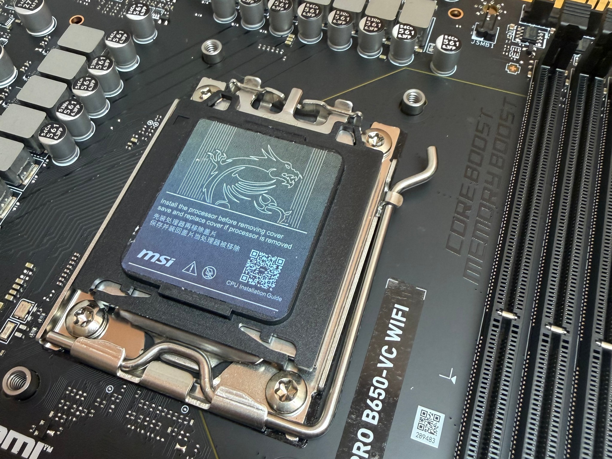 MSI PRO B650-VC WIFI AM5 Motherboard – Damaged Internal USB Header Pins