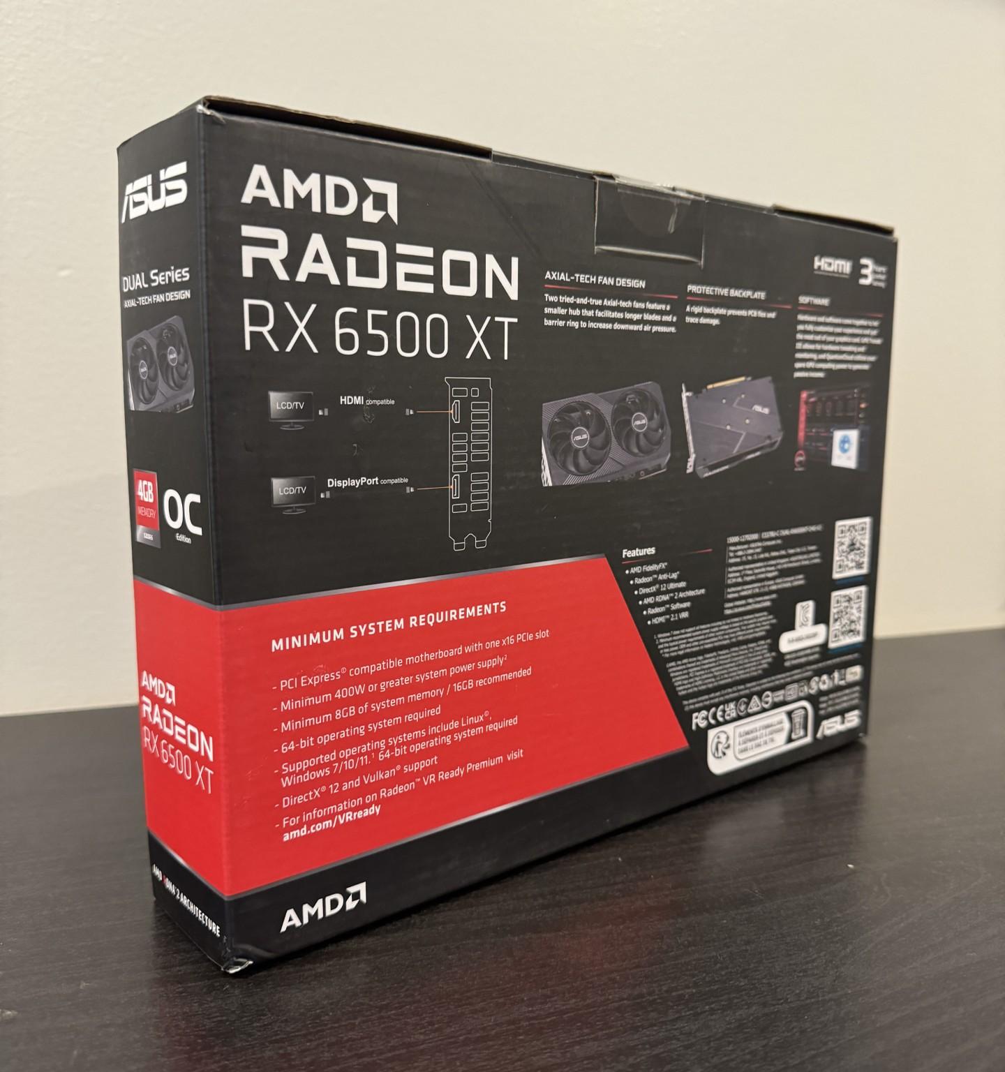 BRAND NEW - ASUS AMD RX 6500 XT OC