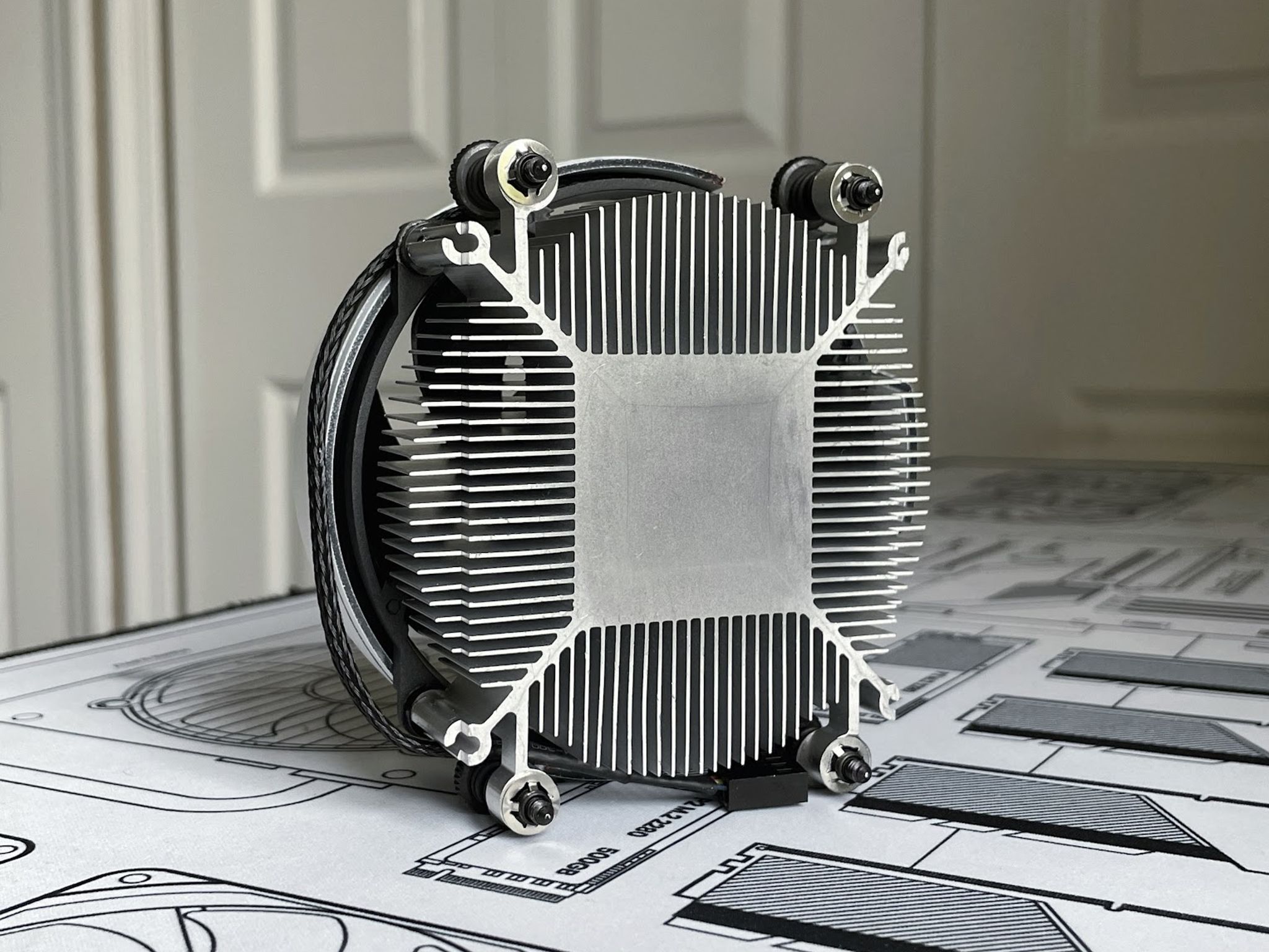 WHITE - AMD Wraith Stealth Socket AM4/AM5 4-Pin Custom Painted Stock Cooler (Multiple Qty Available)