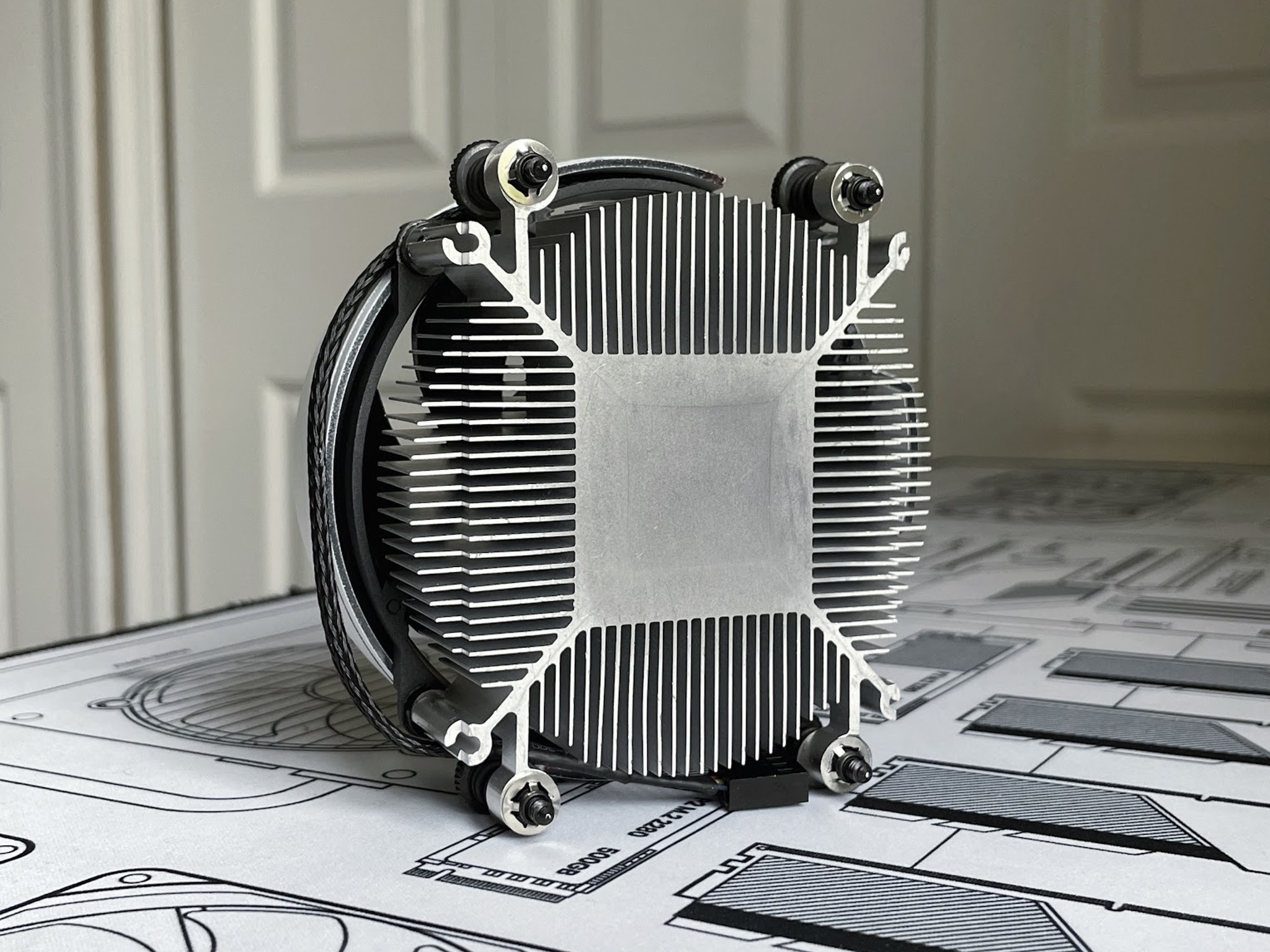 WHITE - AMD Wraith Stealth Socket AM4/AM5 4-Pin Custom Painted Stock Cooler (Multiple Qty Available)