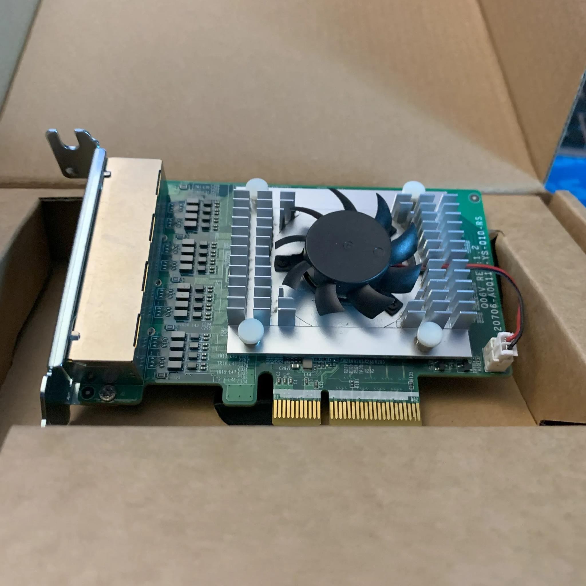 QNAP-QXG-2G4T-i225 2.5gb quad port ethernet card. Looks and works like new. Great for pfSense build.