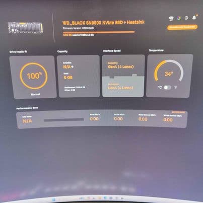 WD Black SN 850x w/ heatsink
