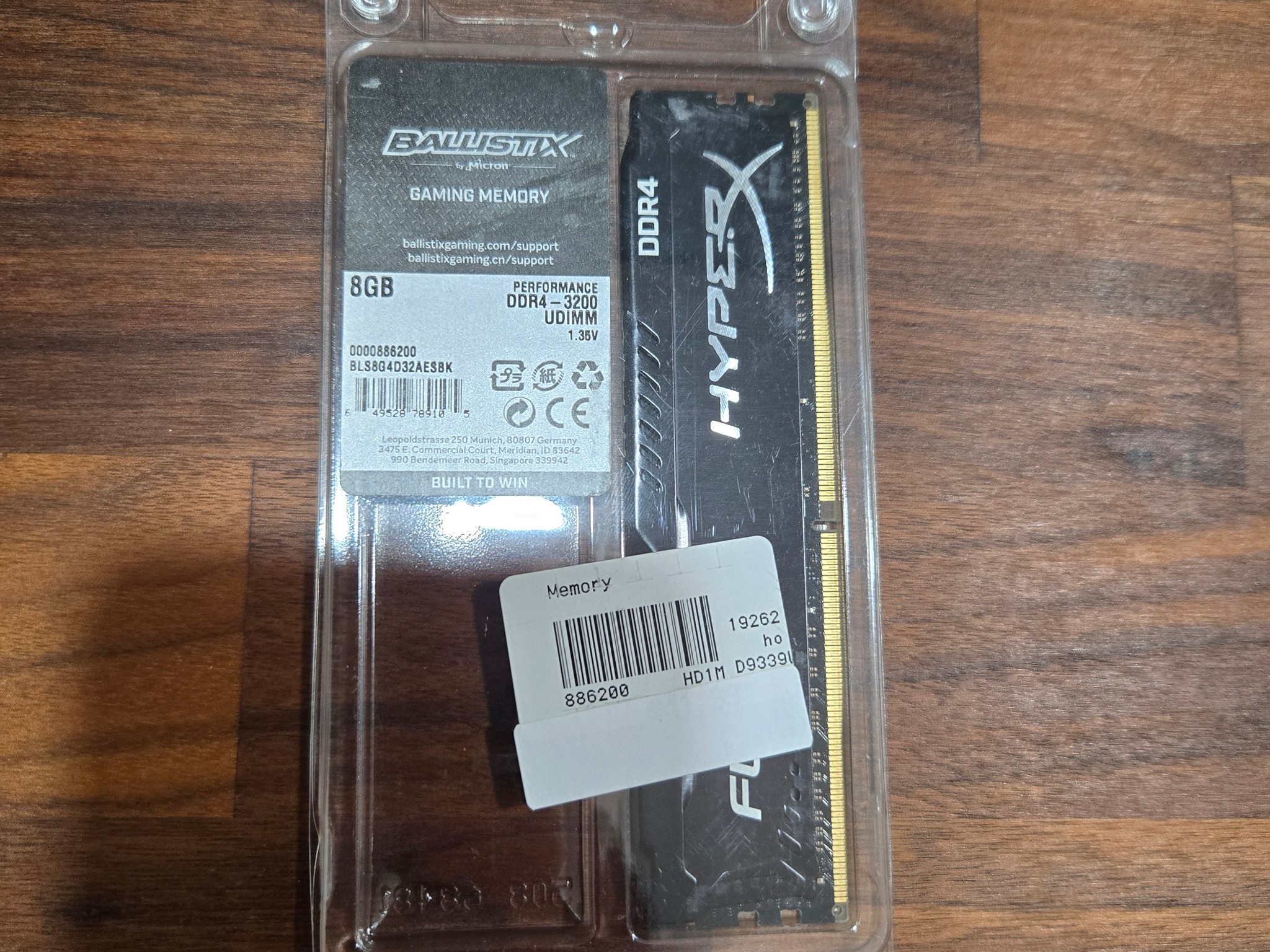 Kingston Fury 1x16gb Dual Rank 2666mhz at xmp ddr4