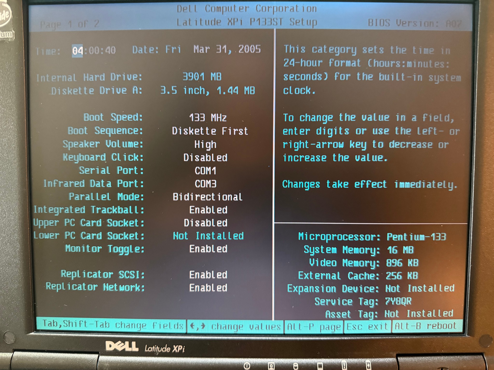 Dell Pentium 133 Windows 3.1 Laptop