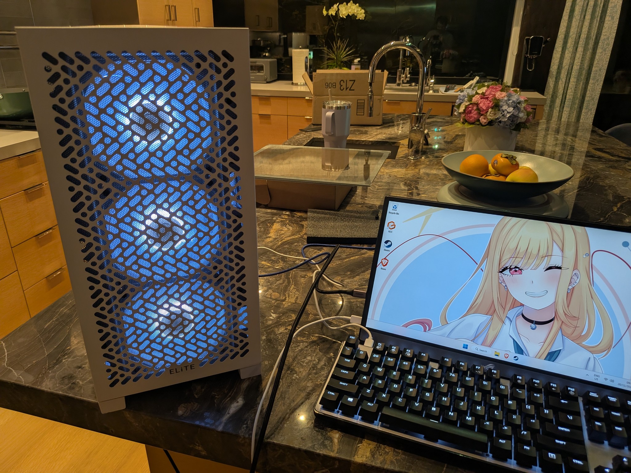 1440p Snow Box - RX 9060 XT 16 GB, Ryzen 5 7500F, 32 GB DDR5, 2 TB Gen 4 NVME, RGB