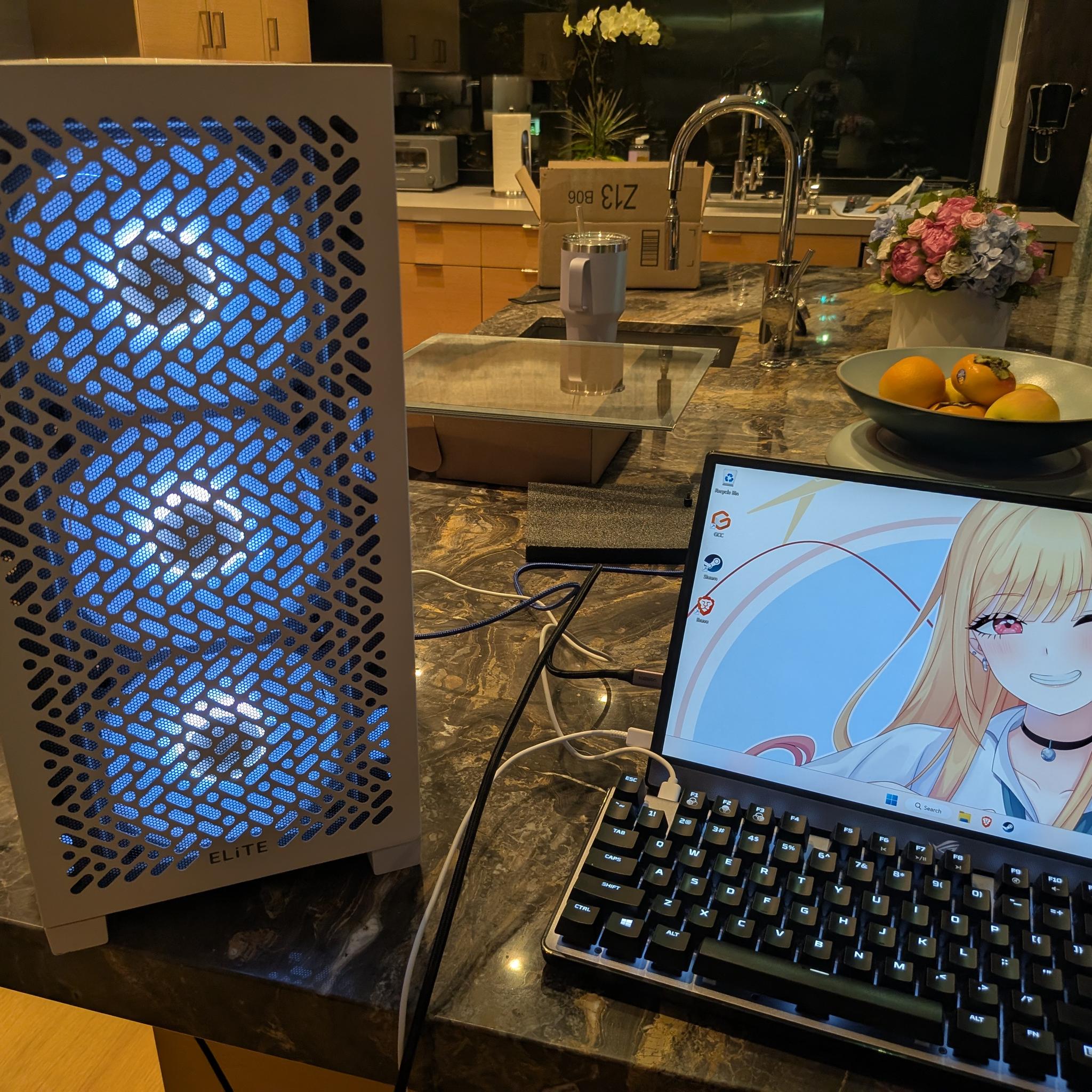 1440p Snow Box - RX 9060 XT 16 GB, Ryzen 5 7500F, 32 GB DDR5, 2 TB Gen 4 NVME, RGB