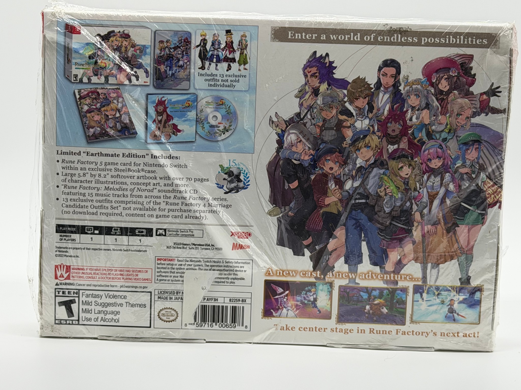 Rune Factory 5 Earthmate Edition Nintendo Switch Game