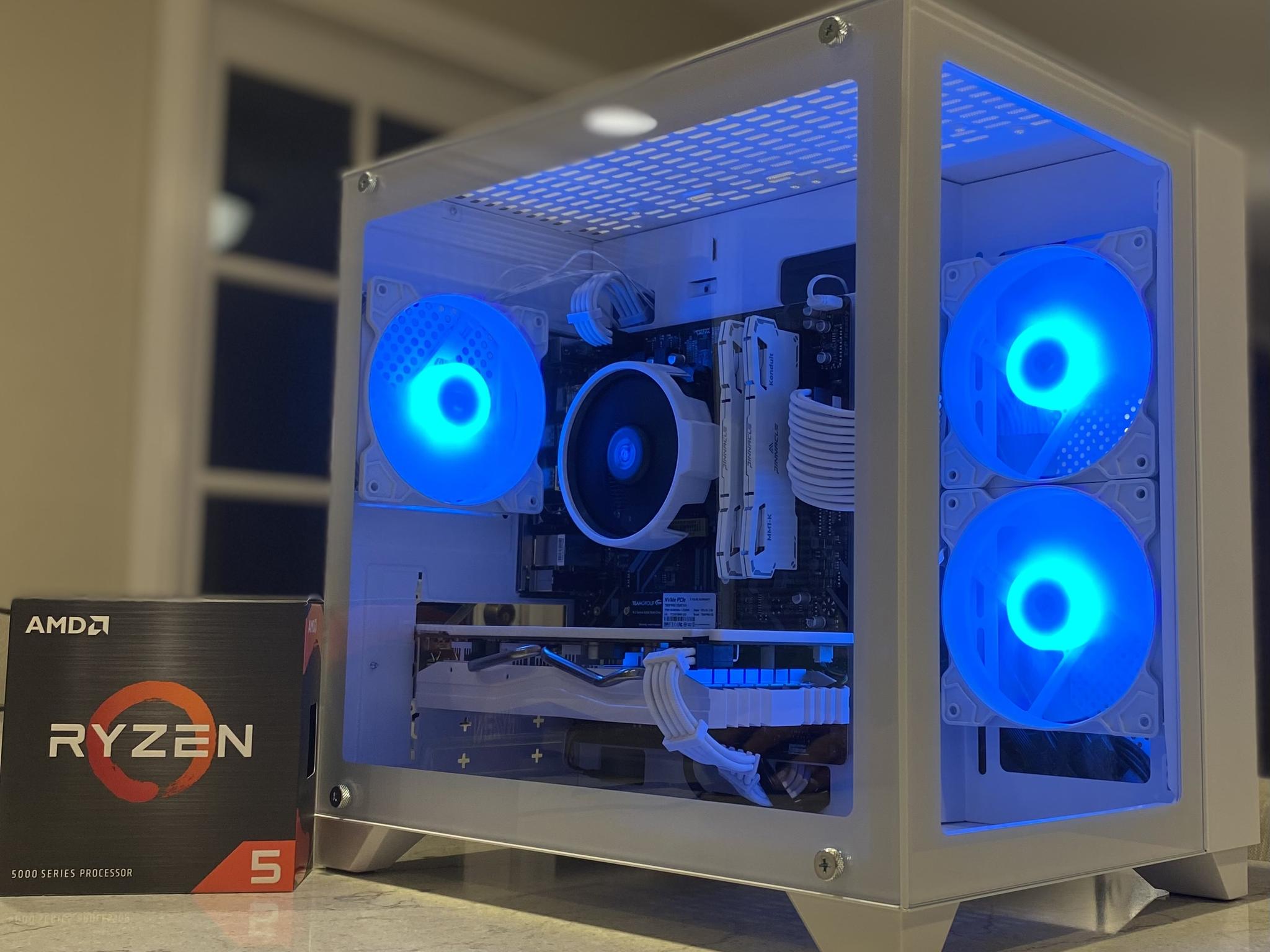 NEW❄️ICE❄️RX580 8 GB❄️Ryzen 5 5500❄️16 GB DDR4 RAM-Wi-Fi