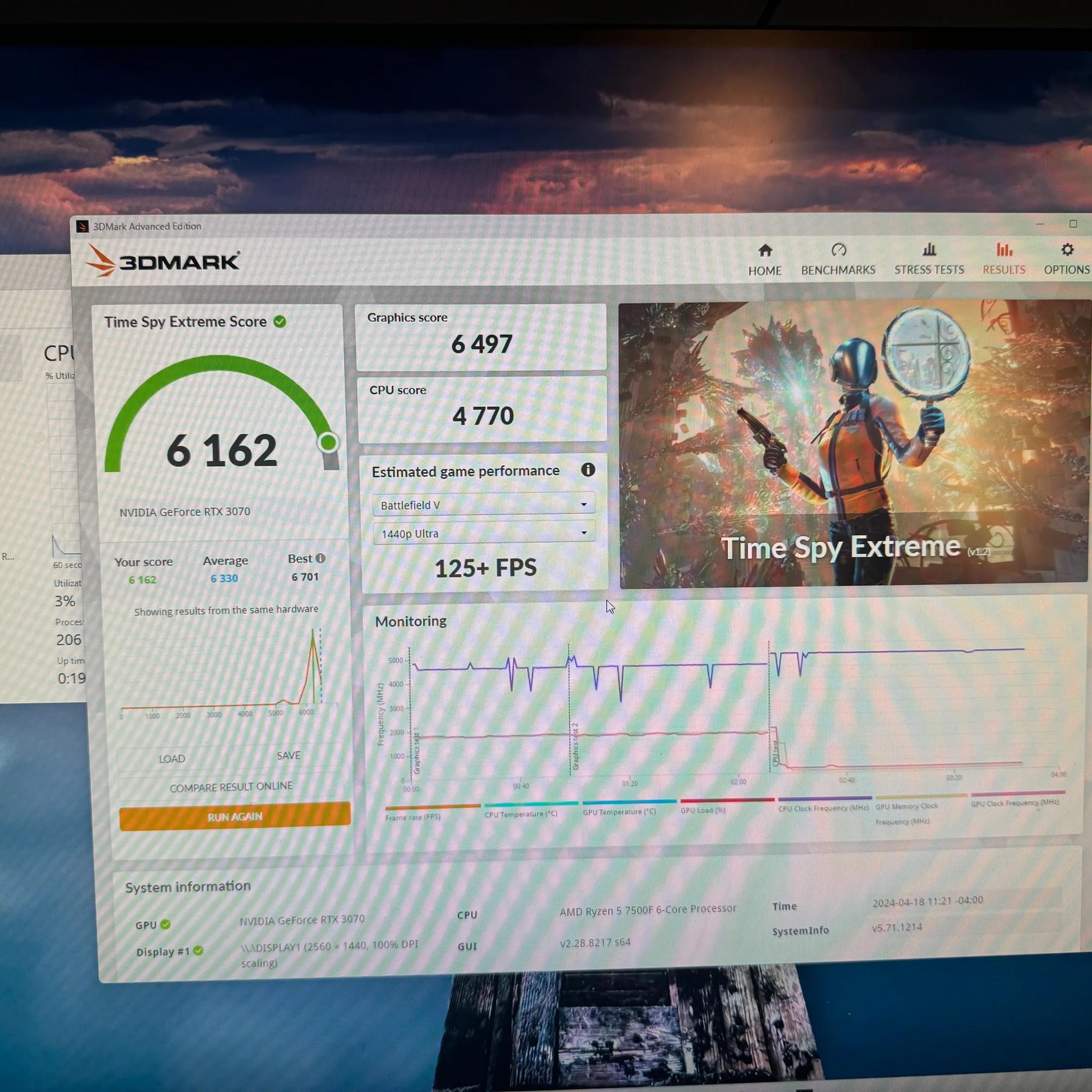 RTX 3070 Ryzen 7500f Gaming PC