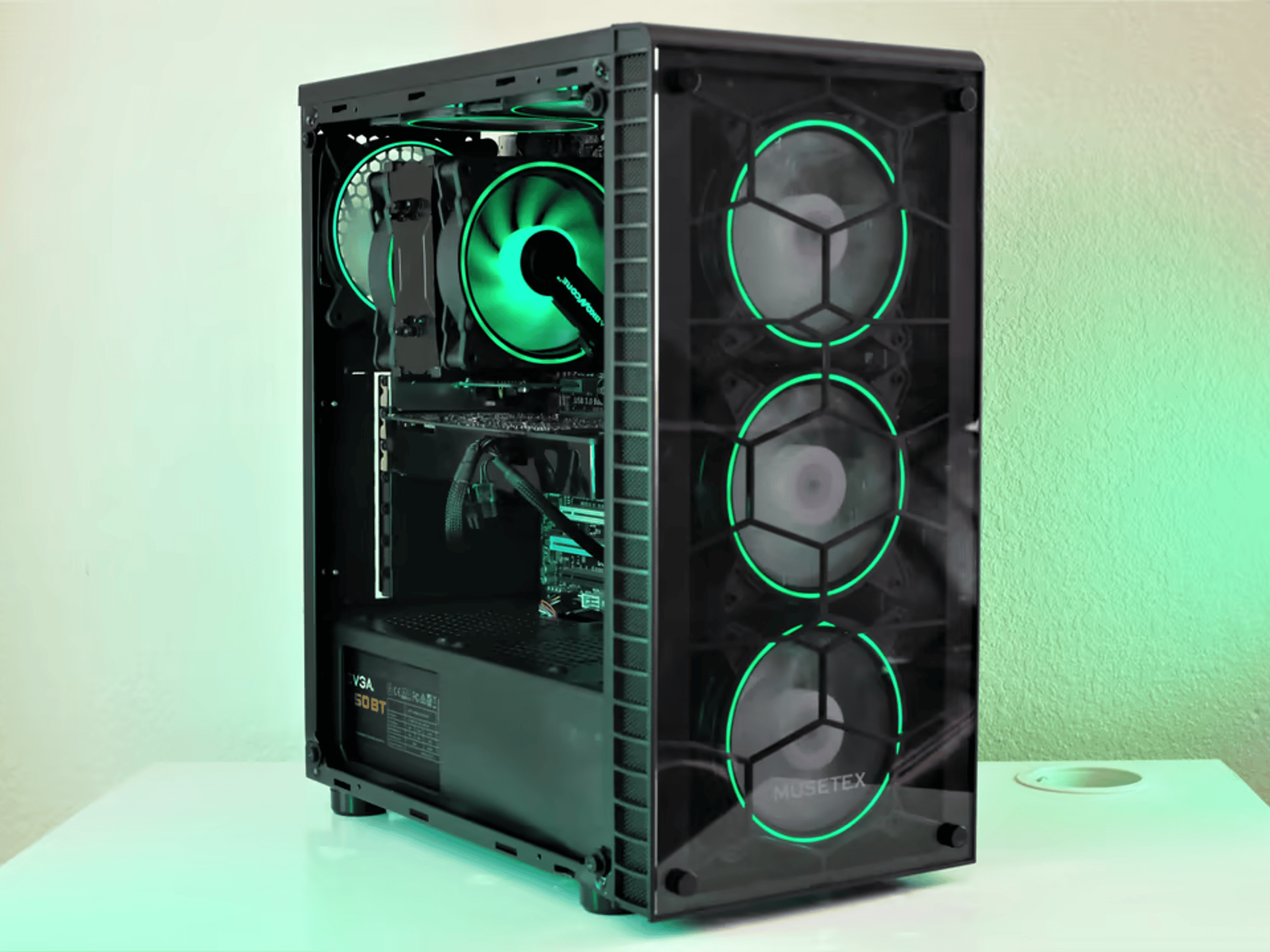 BLUE BUDGET RGB GAMING PC | Intel Core I5-3570K | PNY GeForce GTX 670 | Corsair XMS3 16gb 