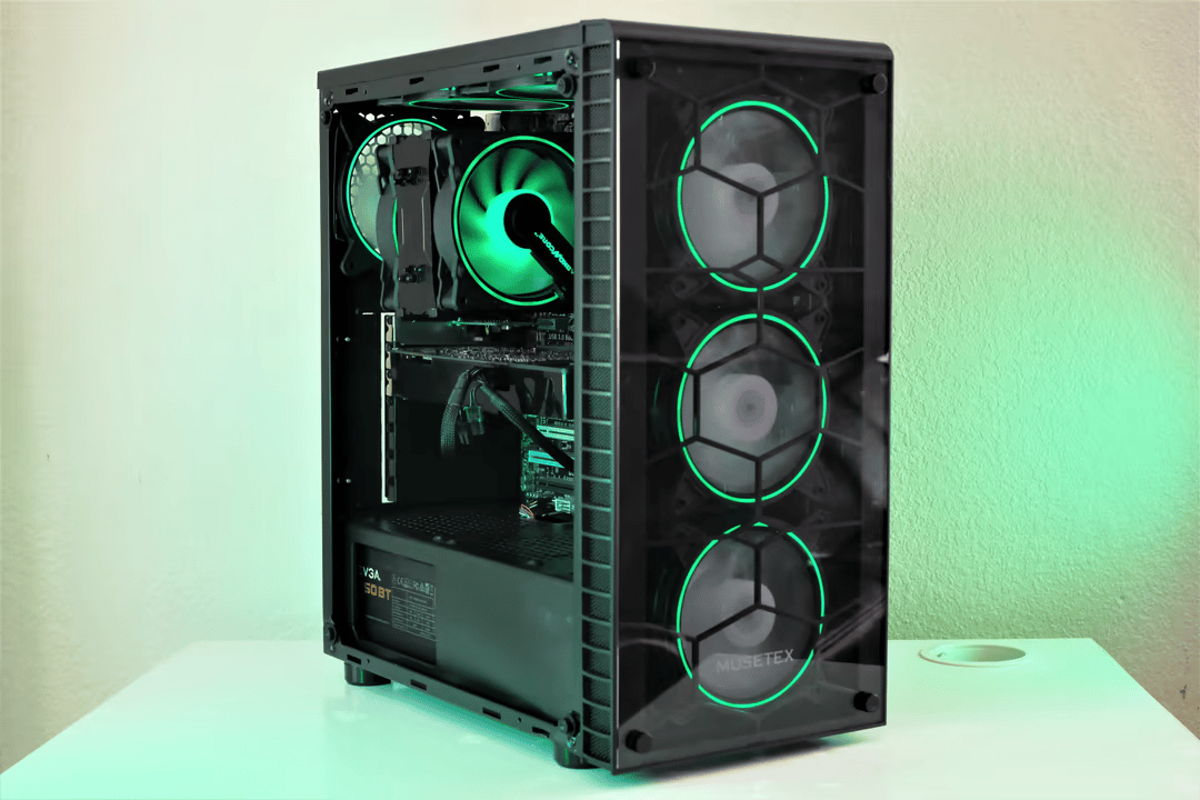 BLUE BUDGET RGB GAMING PC | Intel Core I5-3570K | PNY GeForce GTX 670 | Corsair XMS3 16gb 