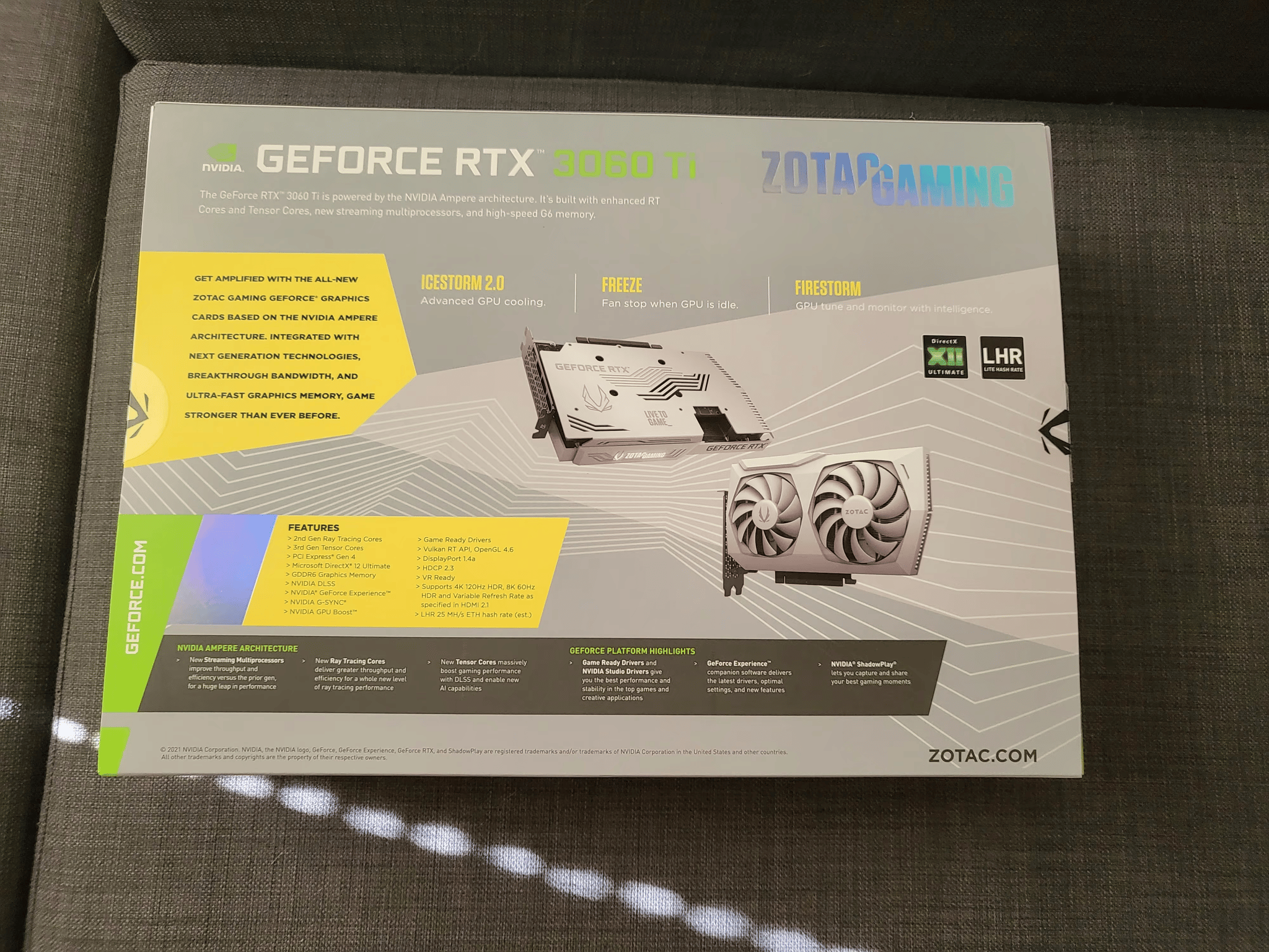 Zotac Twin Edge OC White RTX 3060 Ti GPU Box