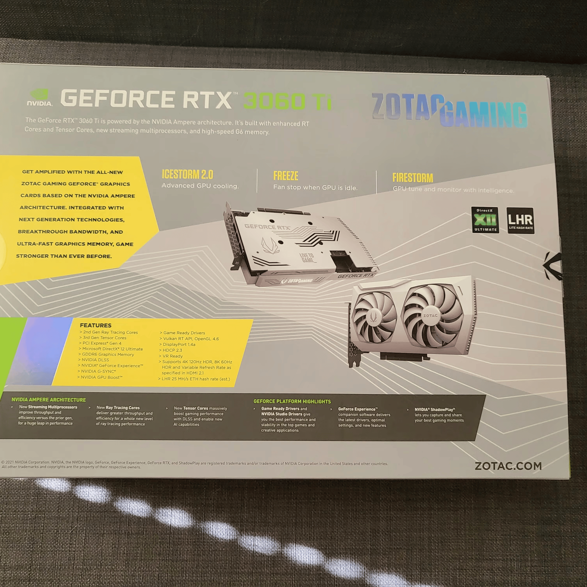 Zotac Twin Edge OC White RTX 3060 Ti GPU Box