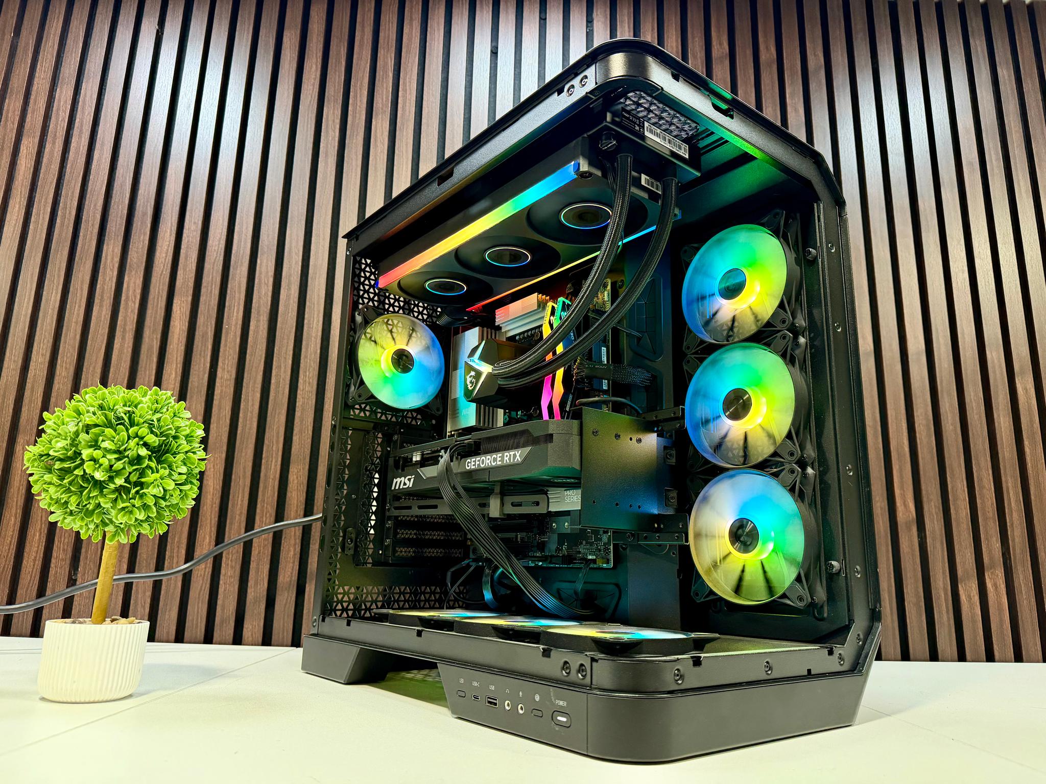 MSI Vision ZS 9NVV-1275US RTX 5080 | Ryzen 9800X3D | 64GB DDR5 | 2TB M.2 | 850 Watt Gold PSU | AIO