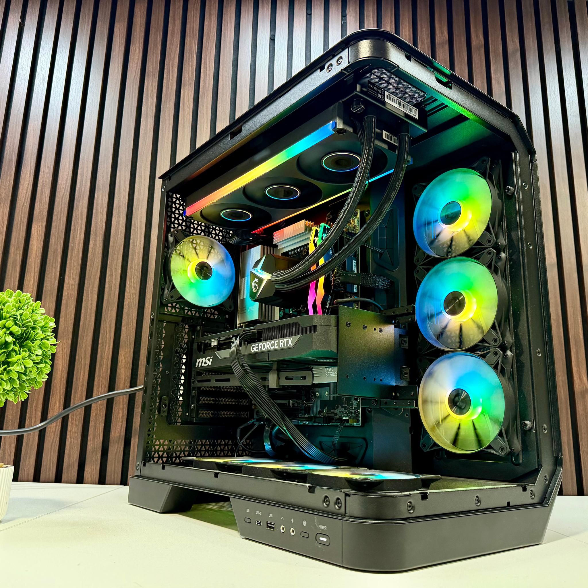 MSI Vision ZS 9NVV-1275US RTX 5080 | Ryzen 9800X3D | 64GB DDR5 | 2TB M.2 | 850 Watt Gold PSU | AIO