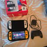 Nintendo Switch OLED 64GB + 256GB SD Card - Pro Controller + Custom Joy Cons + 2 Games + Case