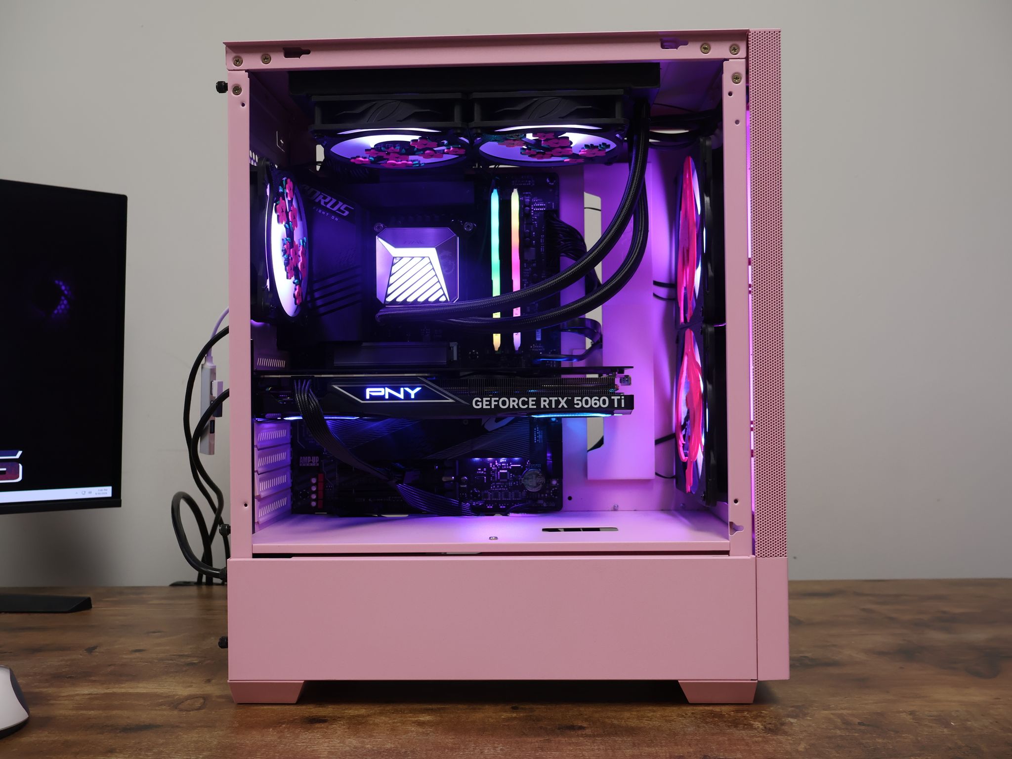 Pink RTX 5060 Ti Gaming PC – Intel i5-14600K | 32GB DDR5 | 1TB M.2 | 1440p Gaming