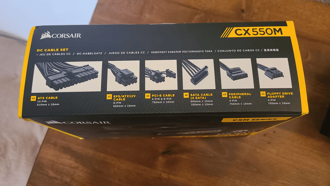 Corsair CX550M 80 plus bronze ATX semi-modular CXM series Power Supply