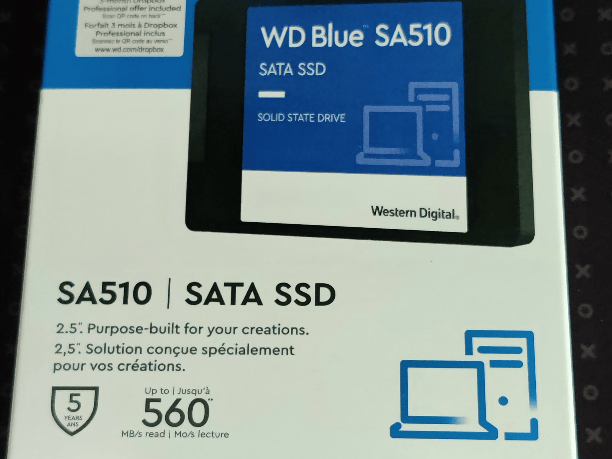 WD Blue 1TB SA510 SATA III 2.5" Internal SSD - New Open Box