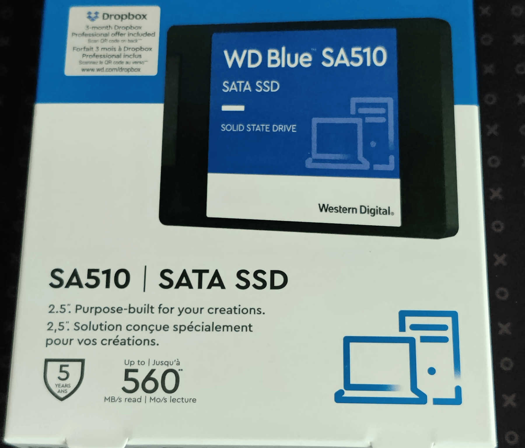 WD Blue 1TB SA510 SATA III 2.5" Internal SSD - New Open Box