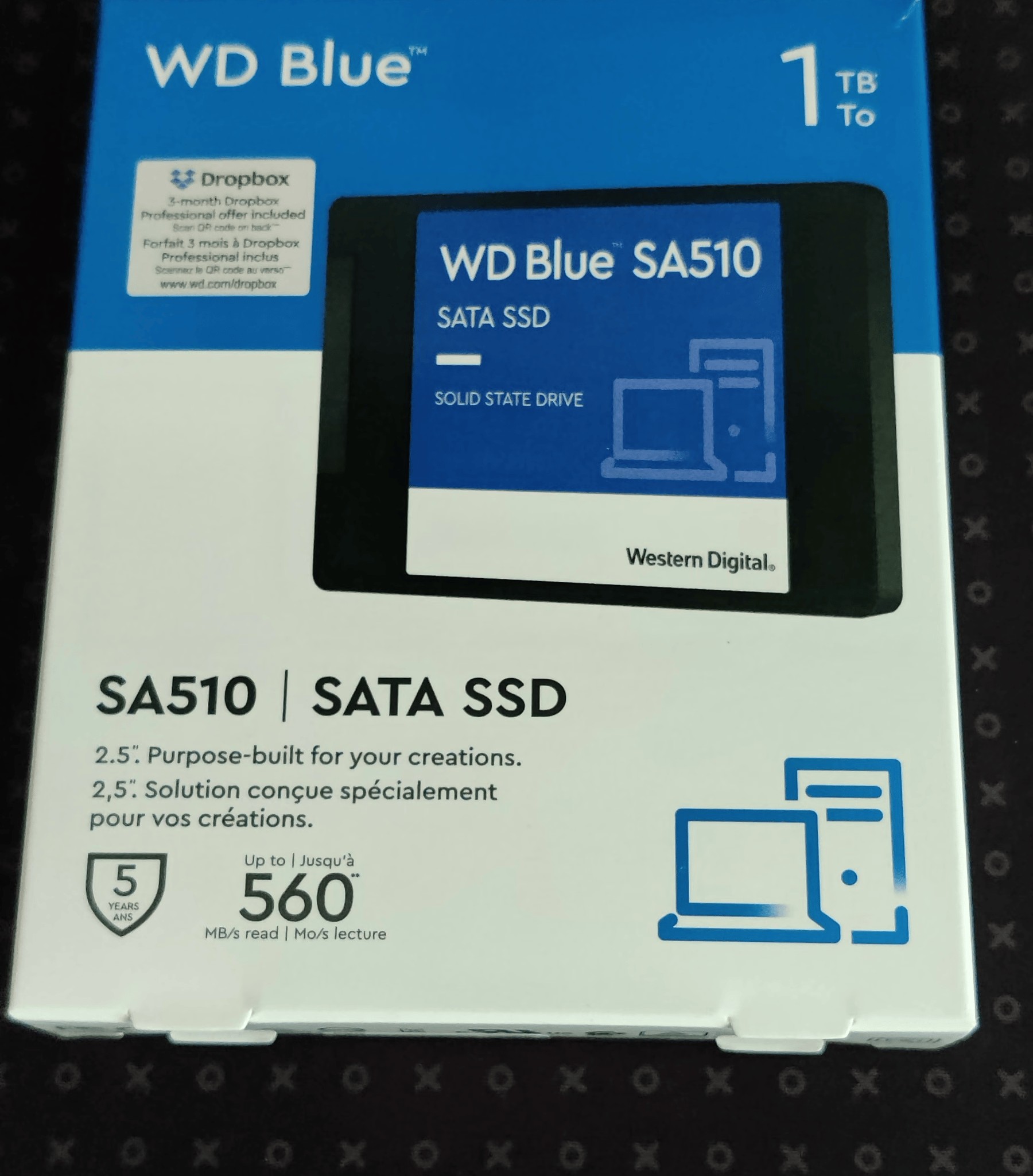 WD Blue 1TB SA510 SATA III 2.5" Internal SSD - New Open Box