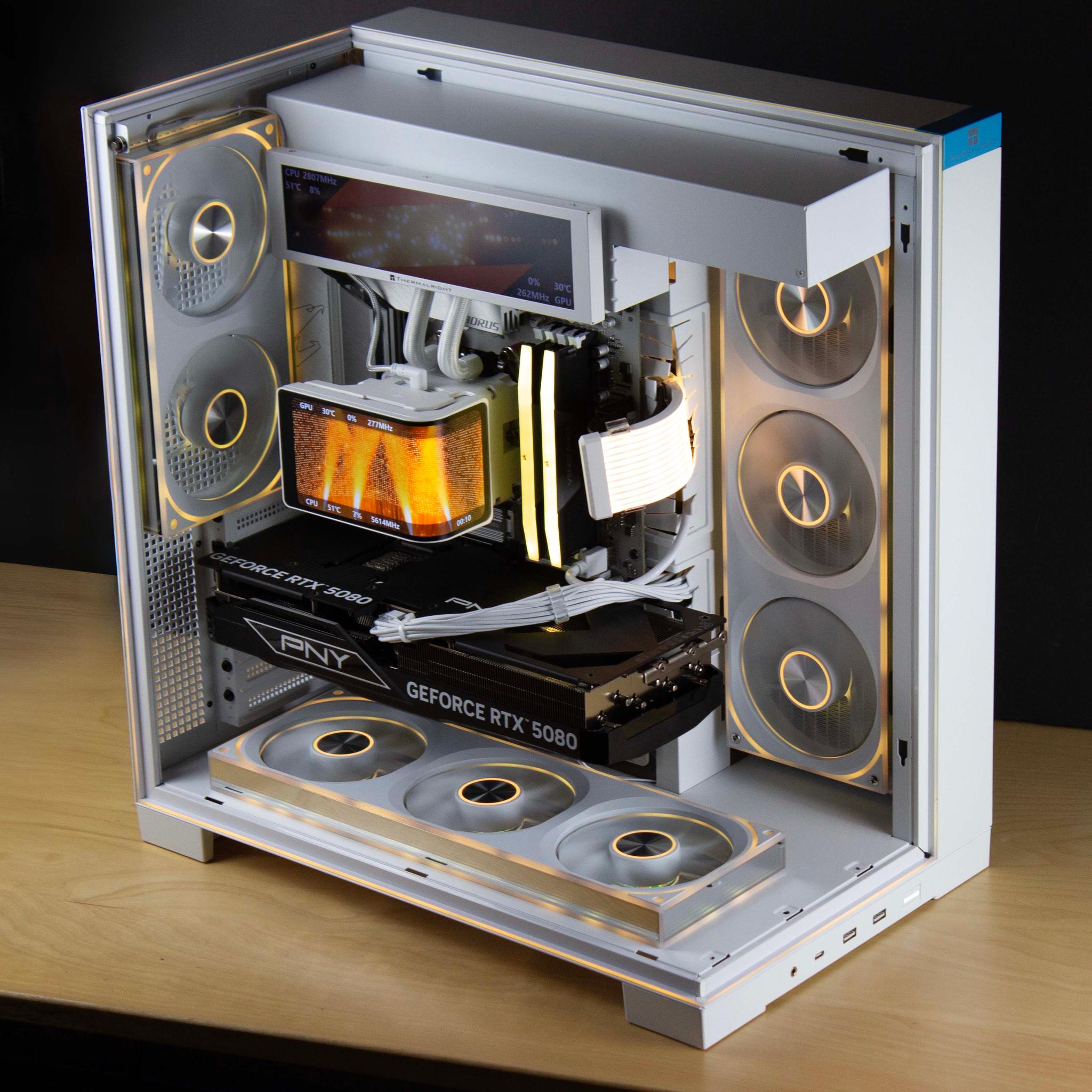 🧊⚡🗡️Polaris V2 - 4K ULTRA PC | RTX 5080 16GB, Ryzen 7 9850X3D, 64GB RAM, 4TB SSD | LCD Display🧊⚡