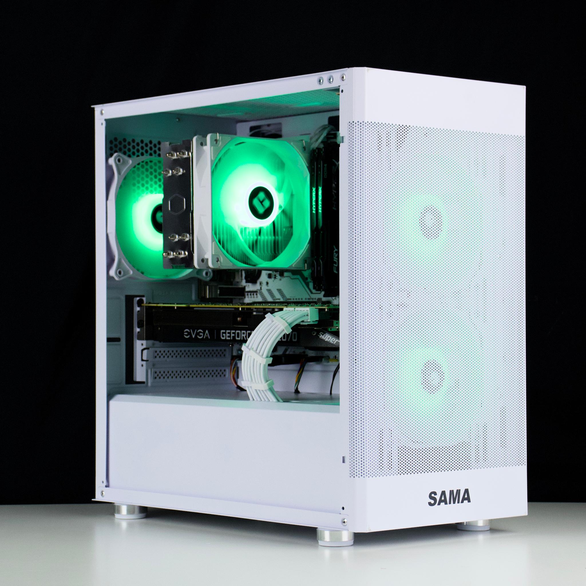 🧊❄️🧊 White Gaming PC – RTX 2070 Super , Ryzen 5 5500, 16GB RAM, 500GB SSD 🧊❄️🧊