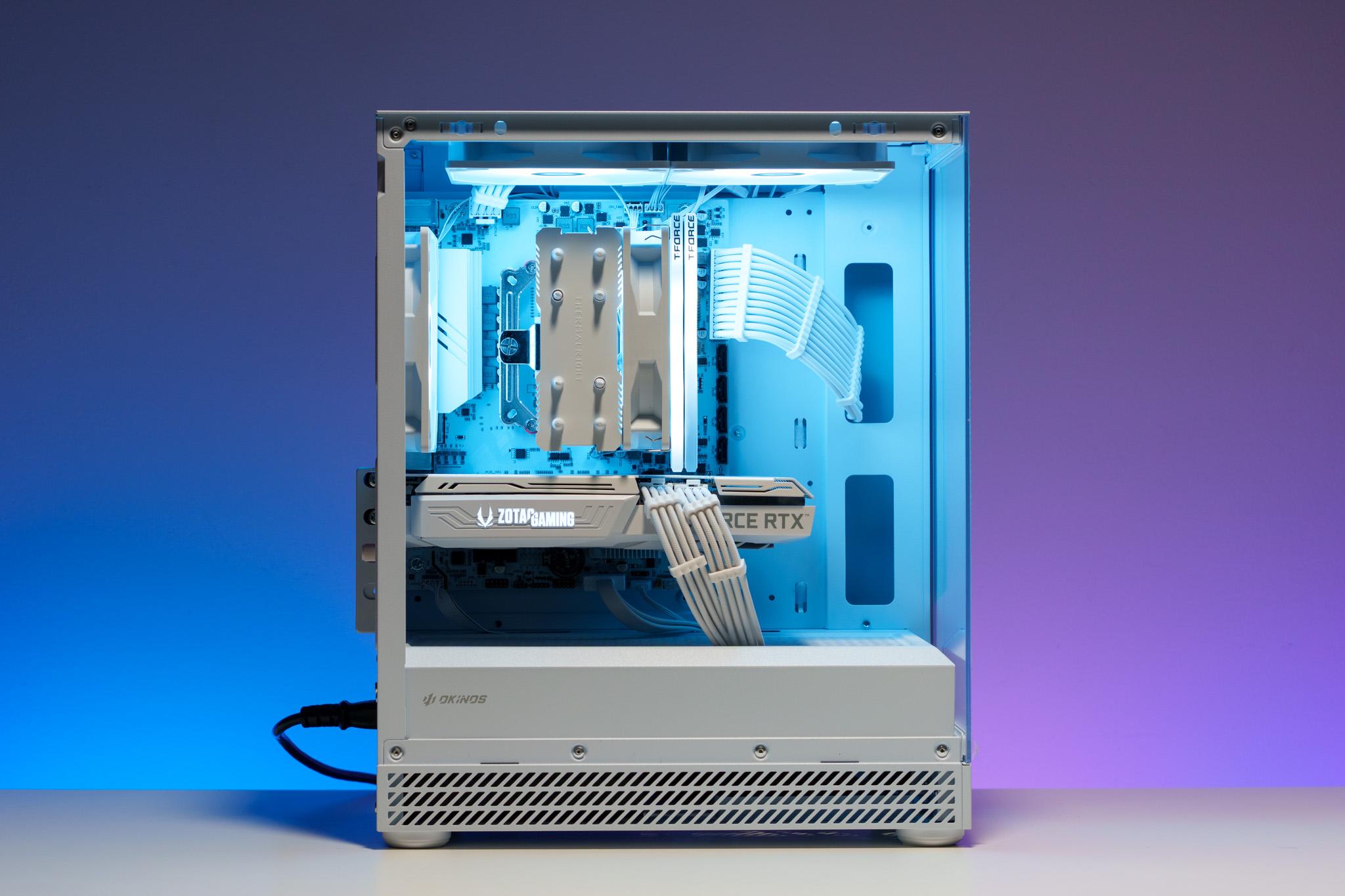 All White Gaming PC | RTX 3060 Ti | Ryzen 5 | 16GB DDR4 | 512GB m.2 drive | 750W PSU