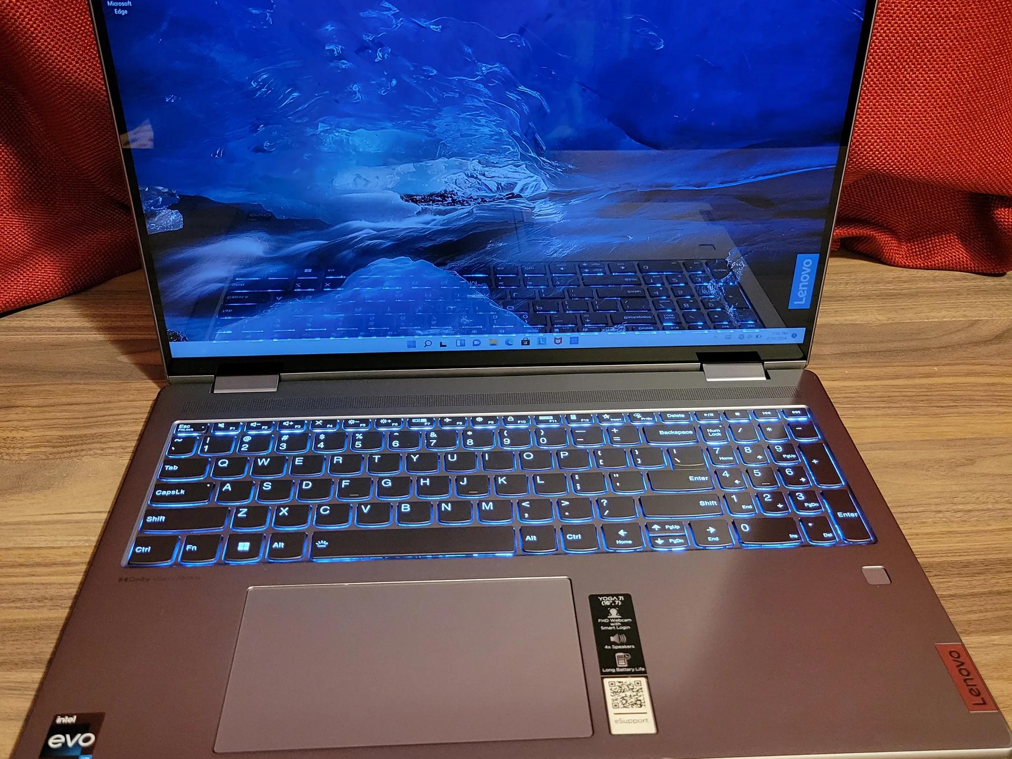 Lenovo Yoga 7i Touch Screen Laptop - 12th Gen Evo i7 - 16" 2k - Model 16IAP7