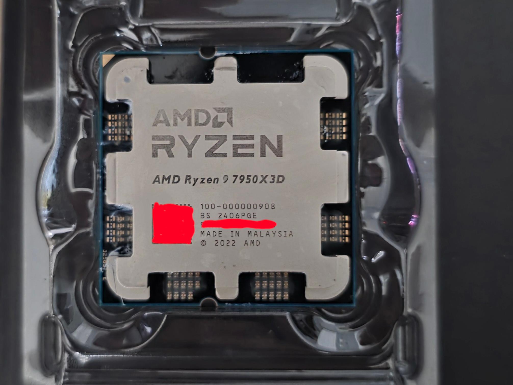 AMD Ryzen 9 7950X3D 16-Core AM5 Processor Like New 3D V-Cache + Original Box
