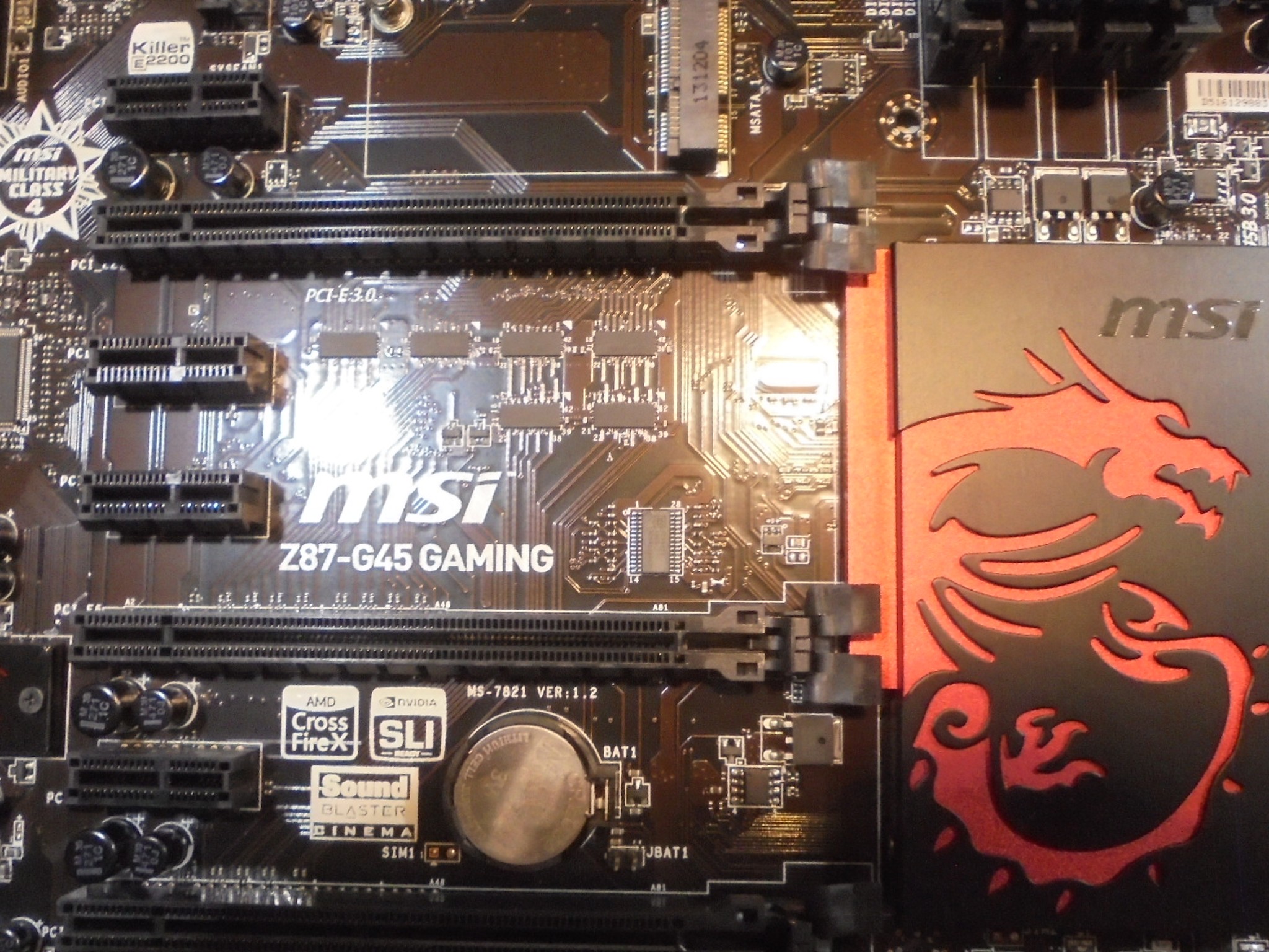 MSI-Z87 G45-Gaming/Intel I-7/16GB Gaming combo In Original Box