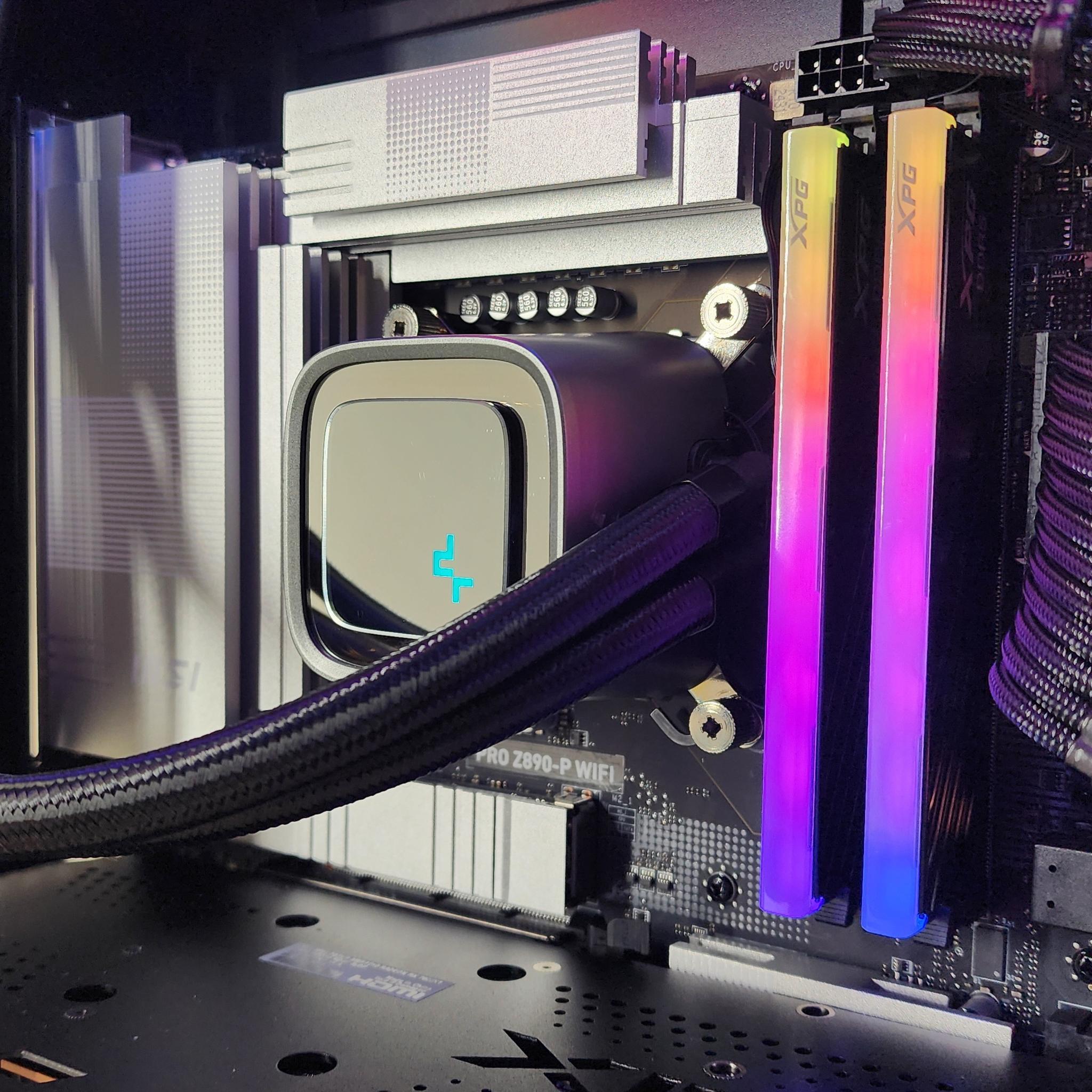 Gaming PC Ultra 7 265KF 32GB RAM 2TB SSD RX 7800 XT 16GB Windows 11 Computer