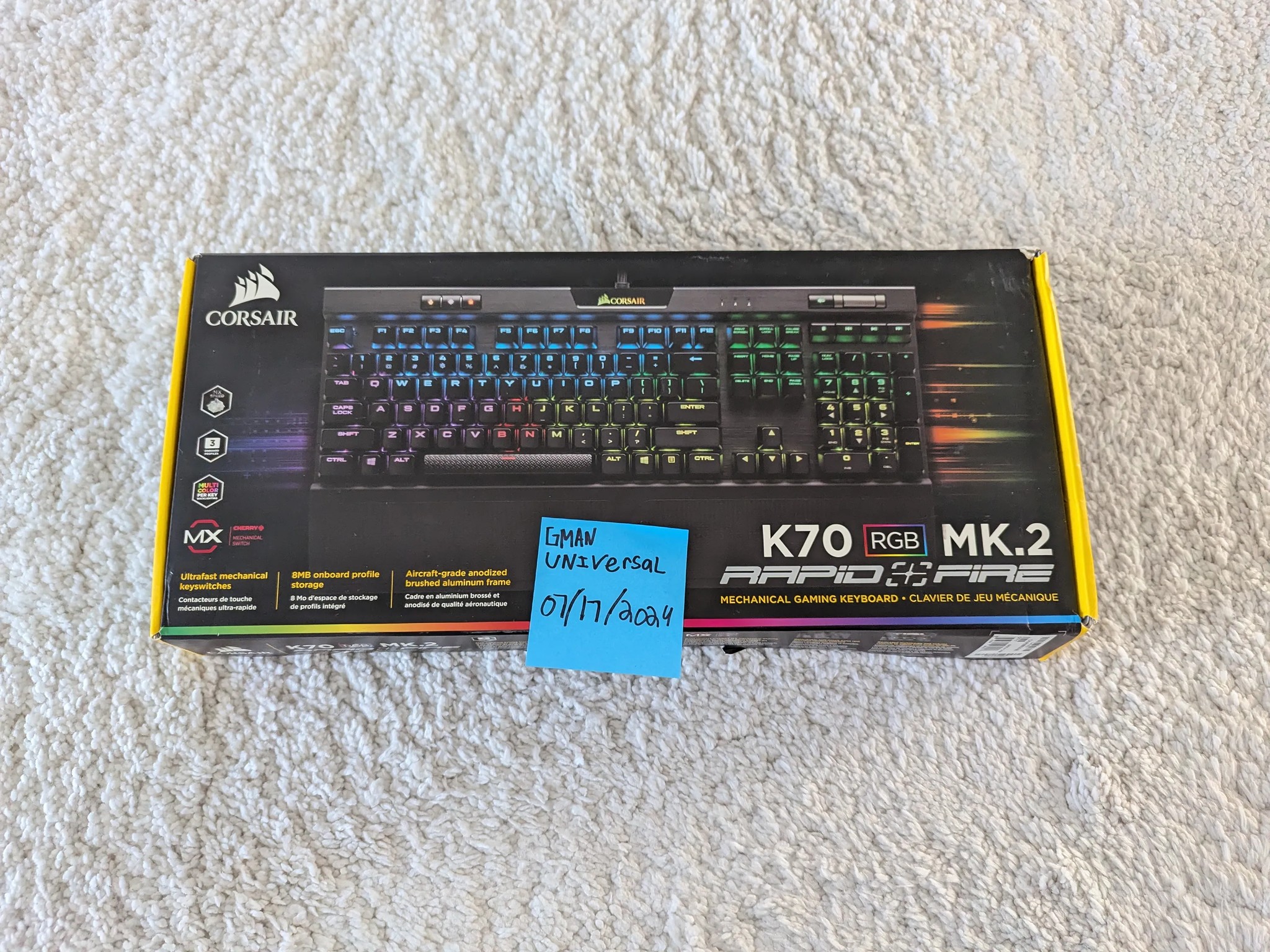 Corsair K70 RGB MK.2 Mechanical Gaming Keyboard