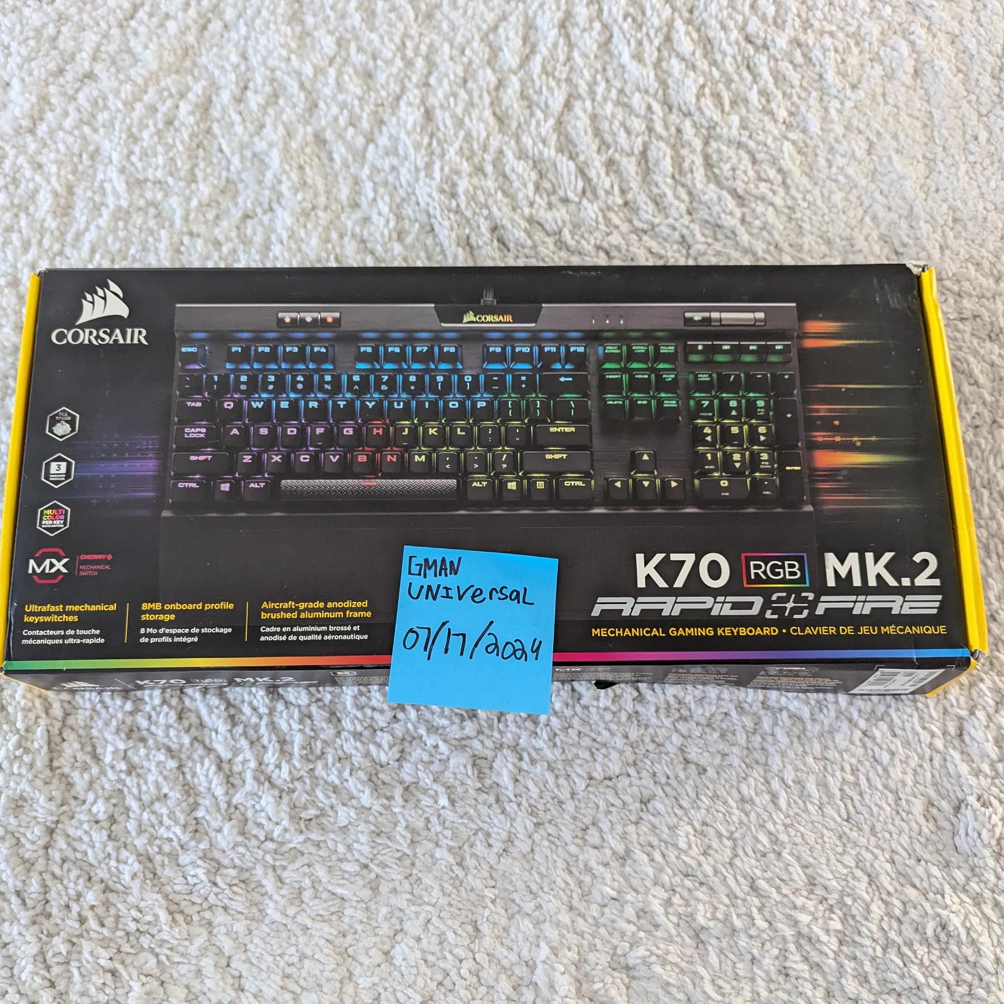 Corsair K70 RGB MK.2 Mechanical Gaming Keyboard