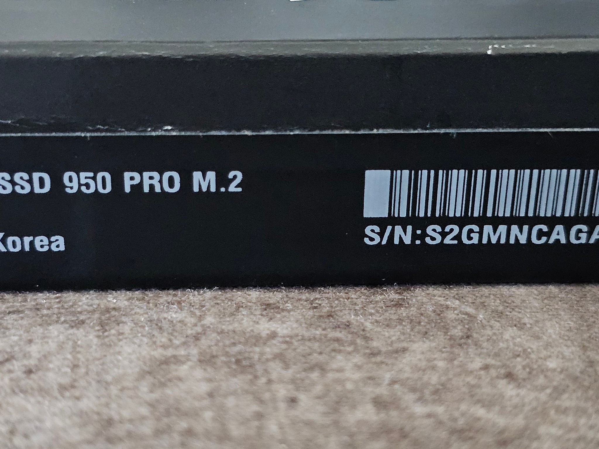 Samsung 950 PRO 512GB PCIE 3.0x4 M.2 2280 NVMe 1.1 SSD