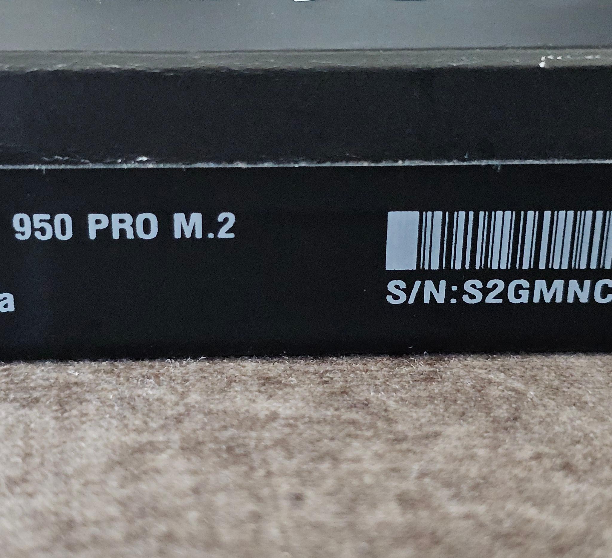 Samsung 950 PRO 512GB PCIE 3.0x4 M.2 2280 NVMe 1.1 SSD
