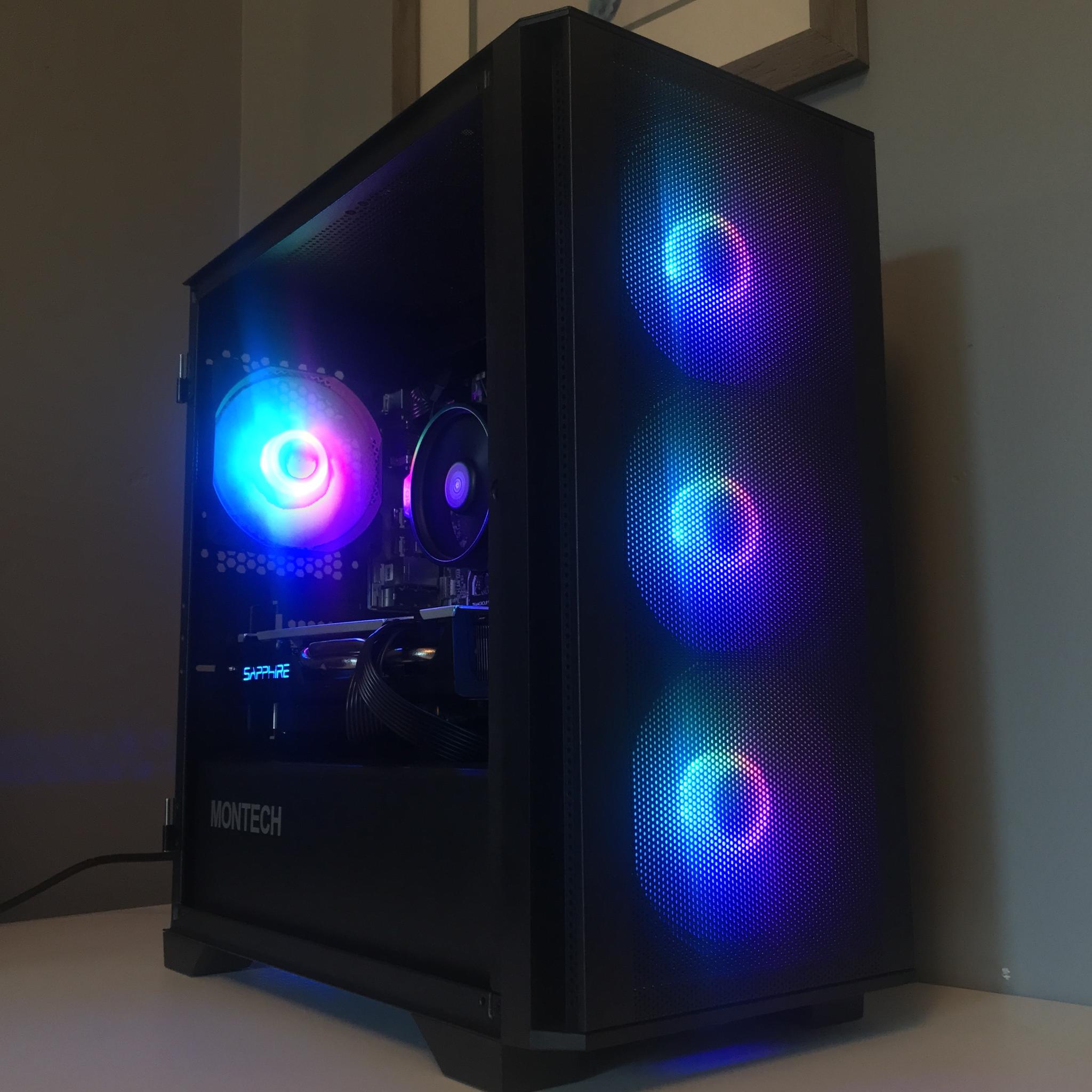 🫐Budget Gaming Computer |WIFI| Ryzen 5 1400 | RX 580 8GB | 16GB RAM | 512GB NVME SSD | Win 10 Pro🫐