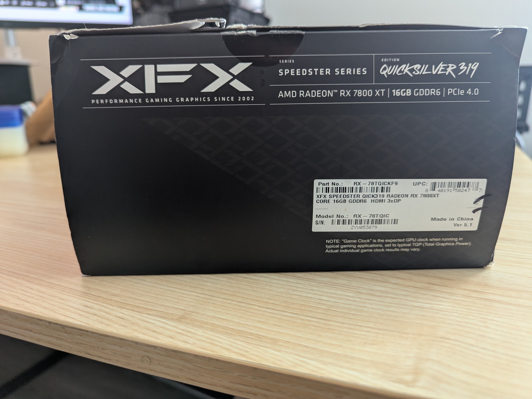 7800 XT (XFX SPEEDSTER QICK319 Radeon RX 7800 XT)